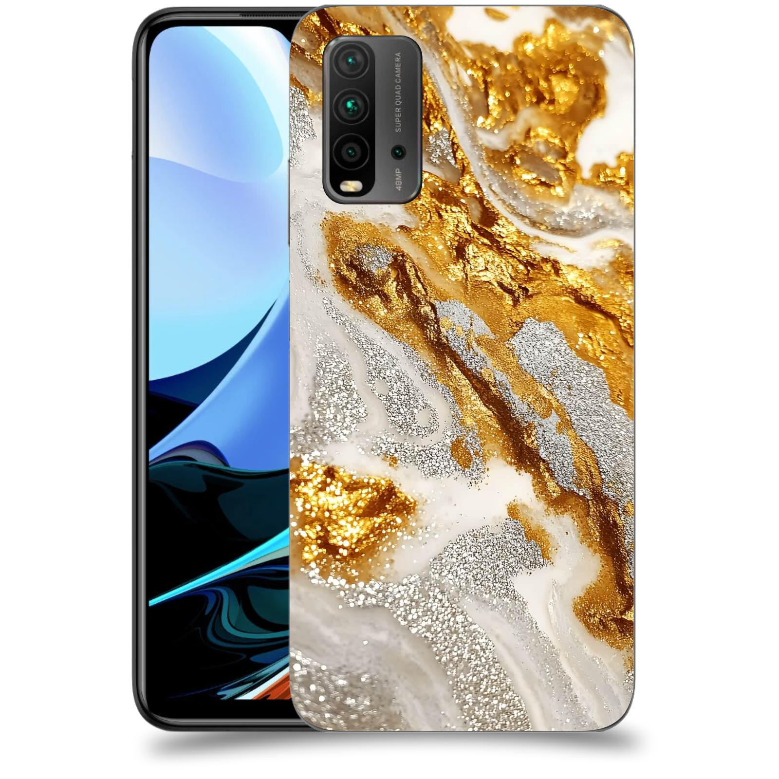 ACOVER Kryt na mobil Xiaomi Redmi 9T - Liquid Gold II