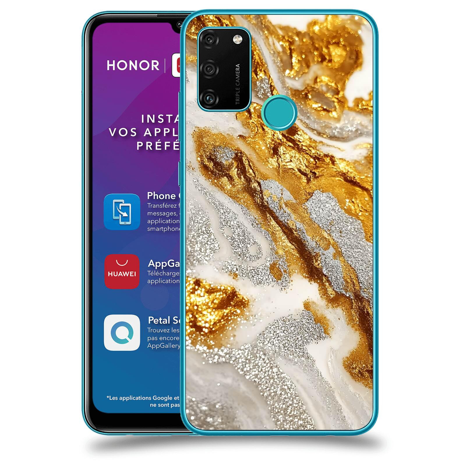 ACOVER Kryt na mobil Honor 9A - Liquid Gold II
