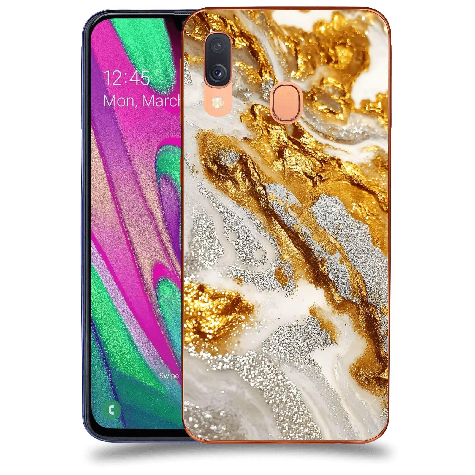 ACOVER Kryt na mobil Samsung Galaxy A40 A405F - Liquid Gold II