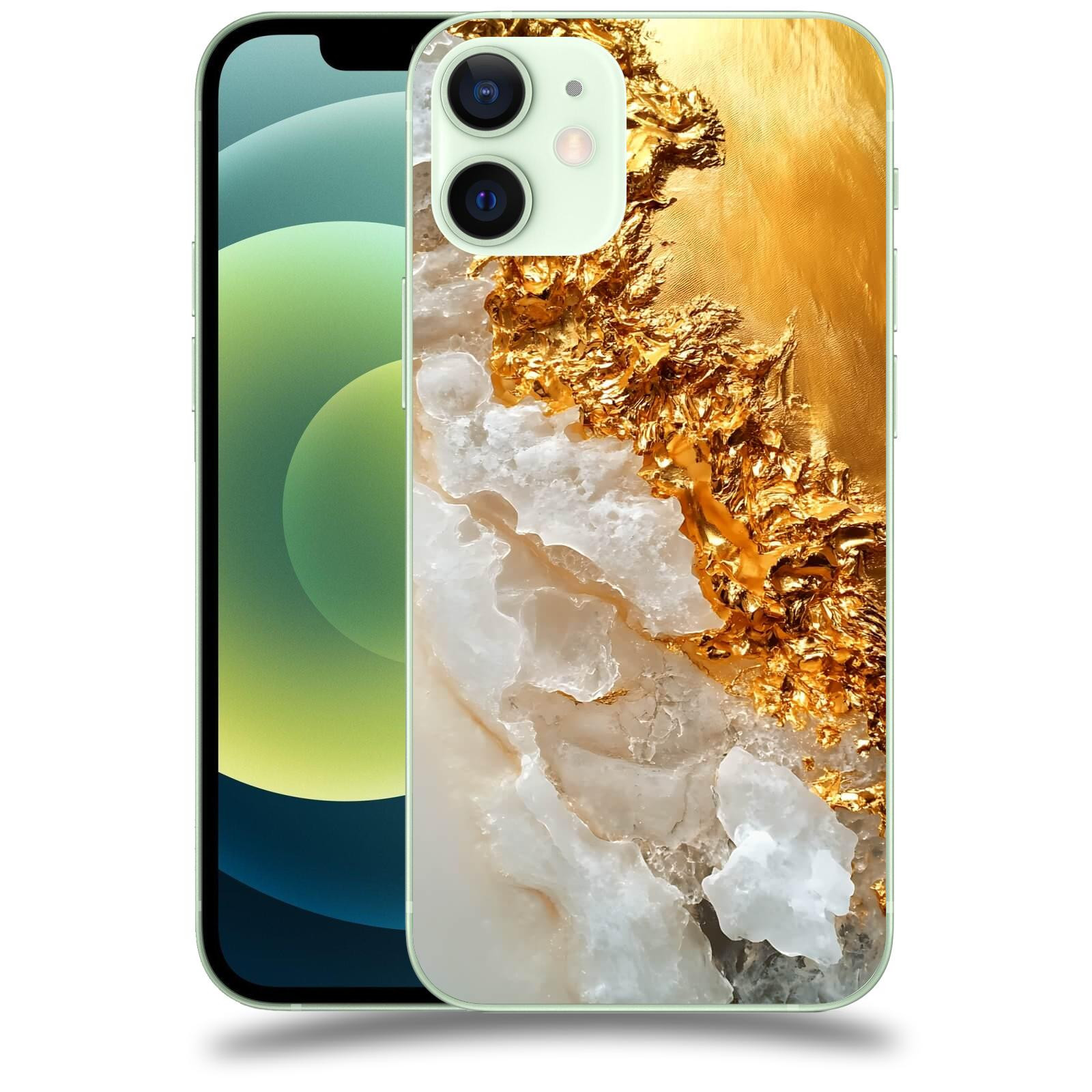 ACOVER Kryt na mobil Apple iPhone 12 mini - Liquid Gold III