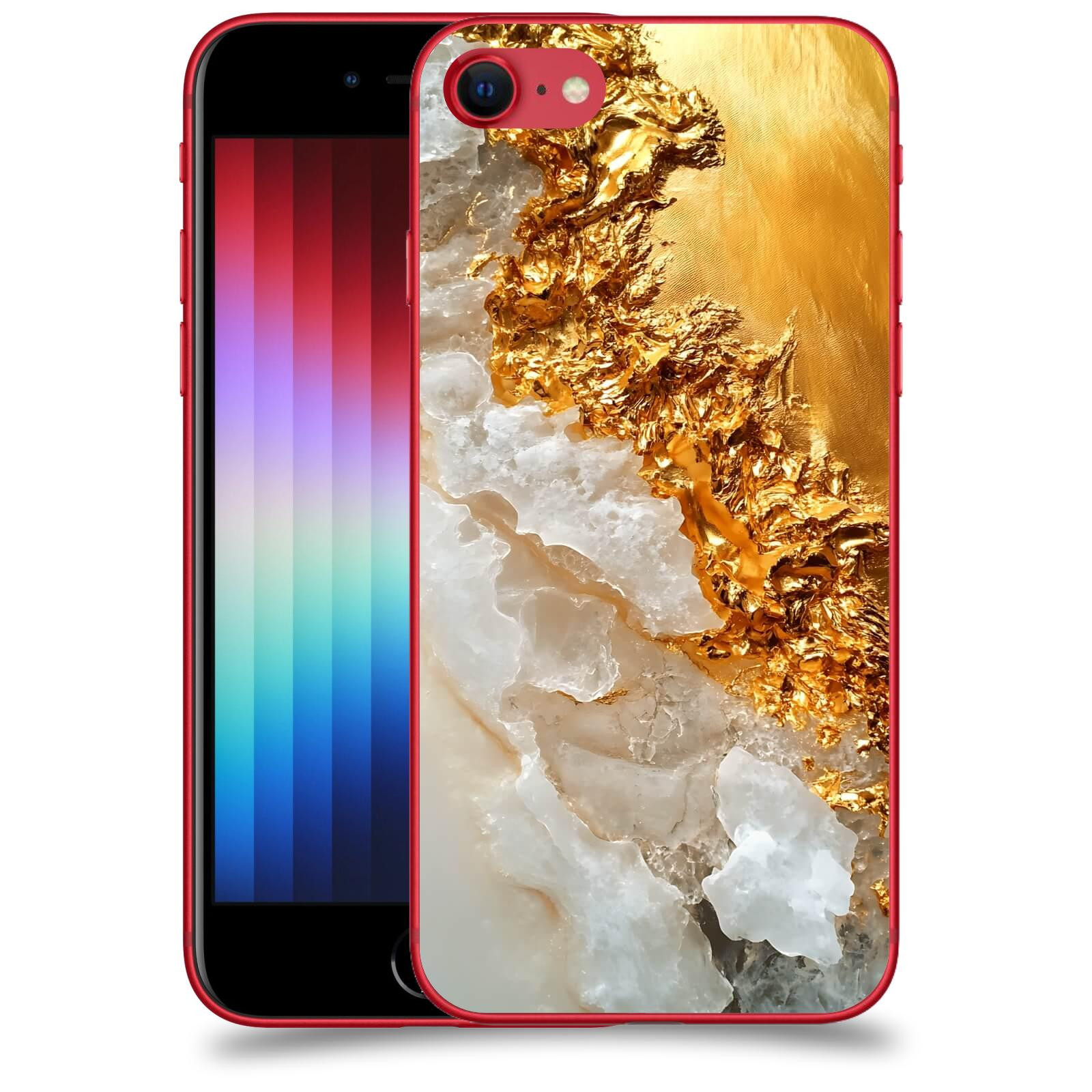 ACOVER Kryt na mobil Apple iPhone SE 2022 - Liquid Gold III