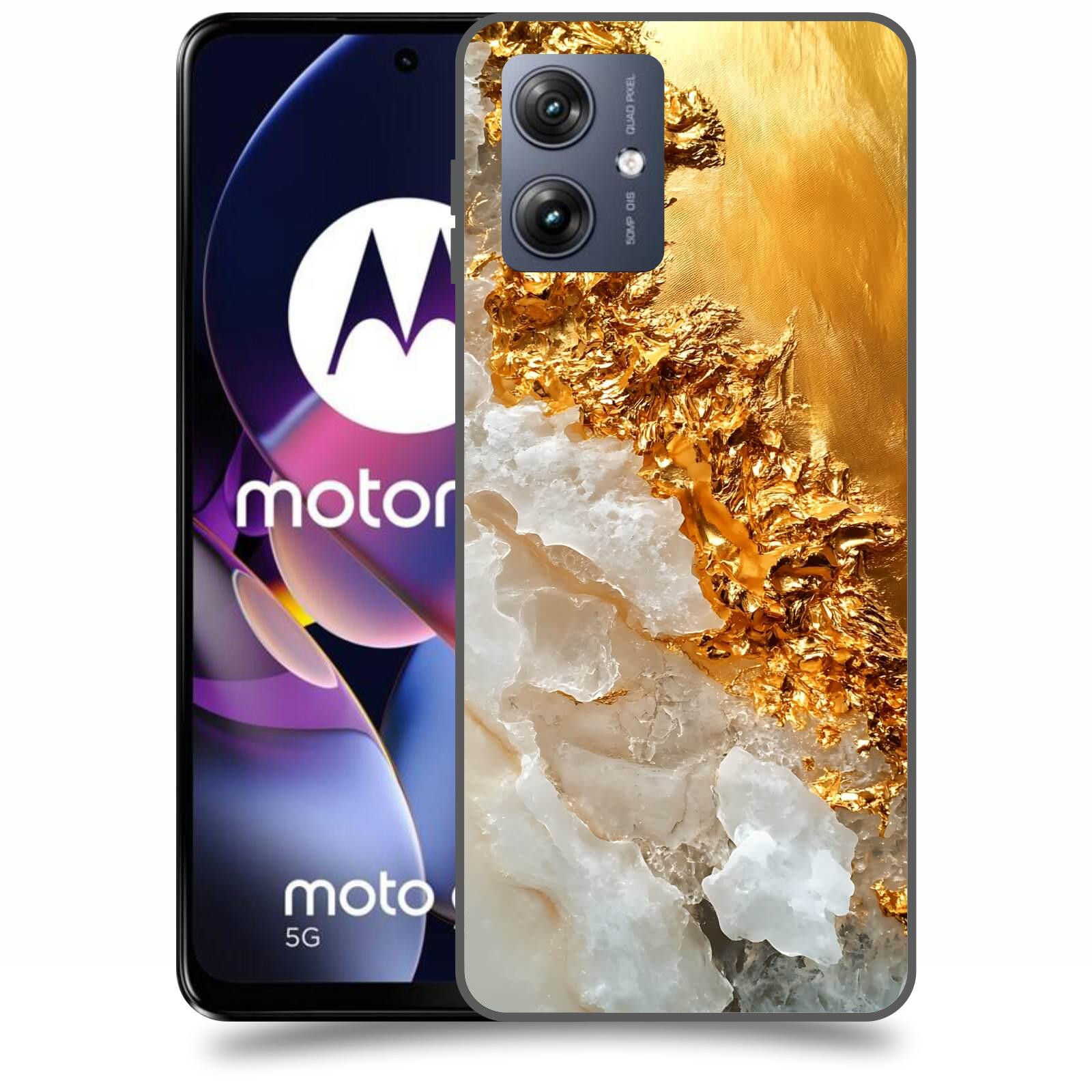 ACOVER Kryt na mobil Motorola Moto G54 5G - Liquid Gold III