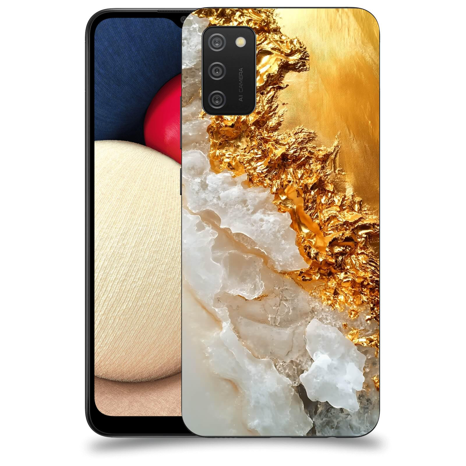 ACOVER Kryt na mobil Samsung Galaxy A02s A025G - Liquid Gold III