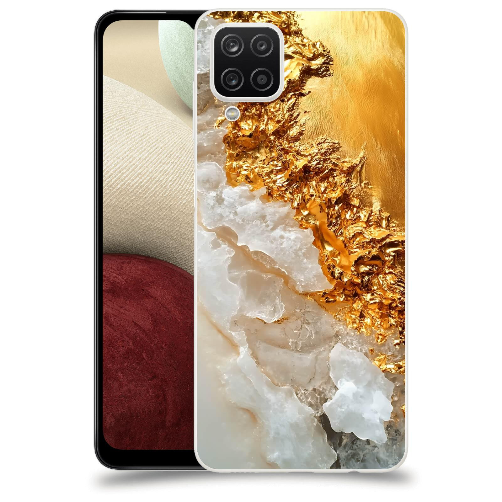 ACOVER Kryt na mobil Samsung Galaxy A12 A125F - Liquid Gold III