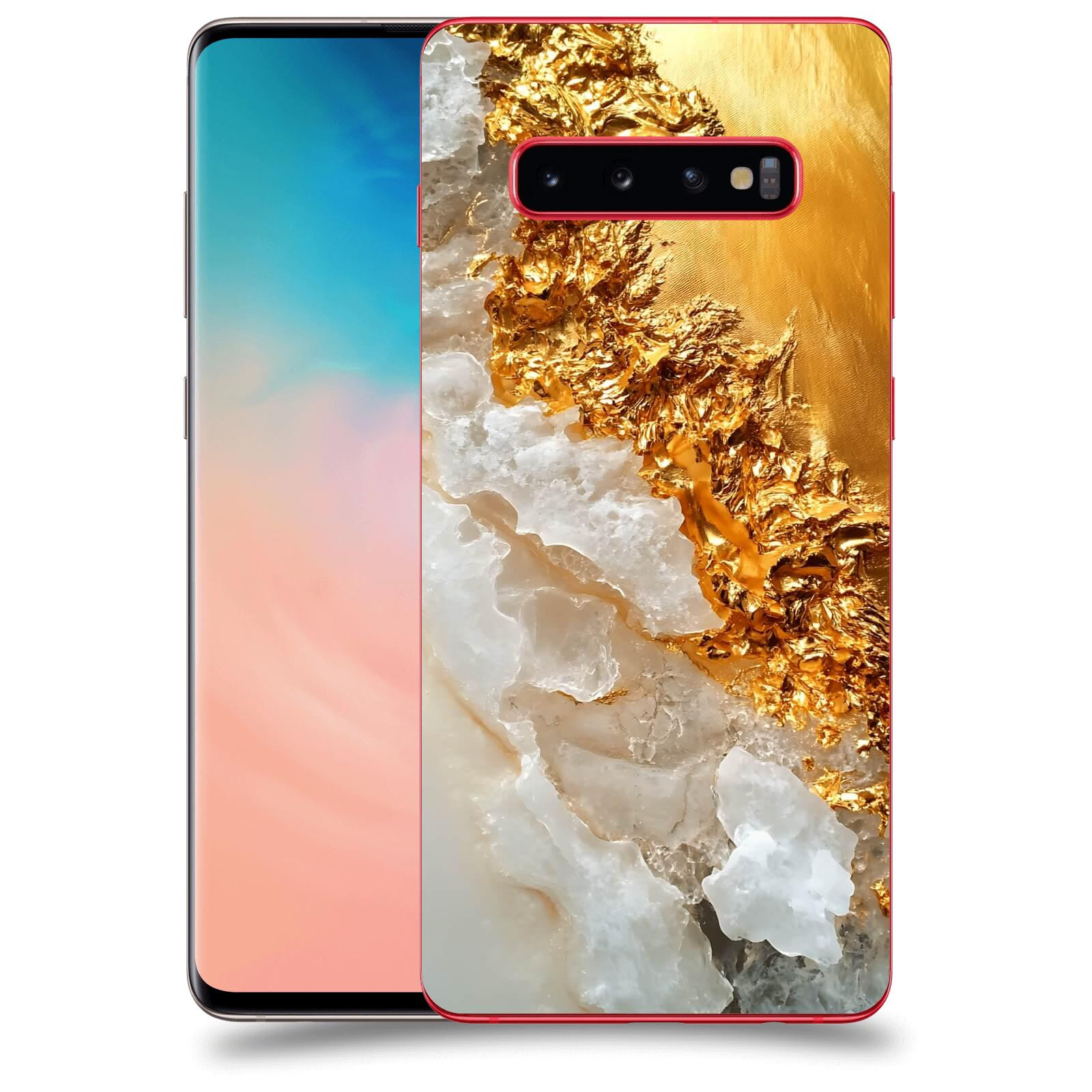 ACOVER Kryt na mobil Samsung Galaxy S10 Plus G975 - Liquid Gold III