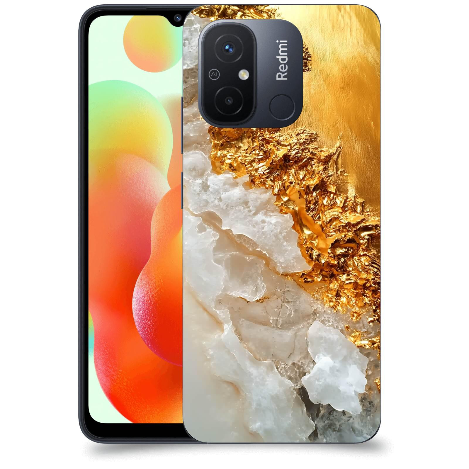 ACOVER Kryt na mobil Xiaomi Redmi 12C - Liquid Gold III
