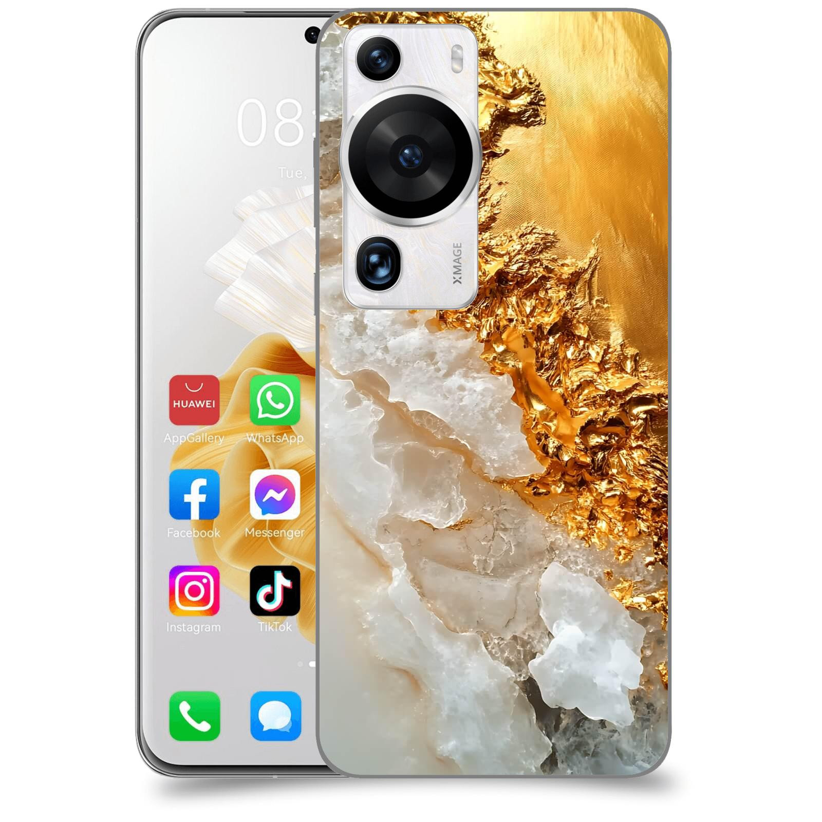 ACOVER Kryt na mobil Huawei P60 Pro - Liquid Gold III