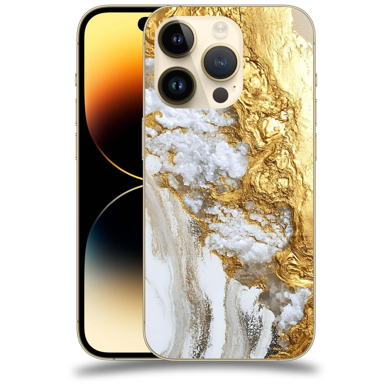 ACOVER Kryt na mobil Apple iPhone 14 Pro - Liquid Gold V