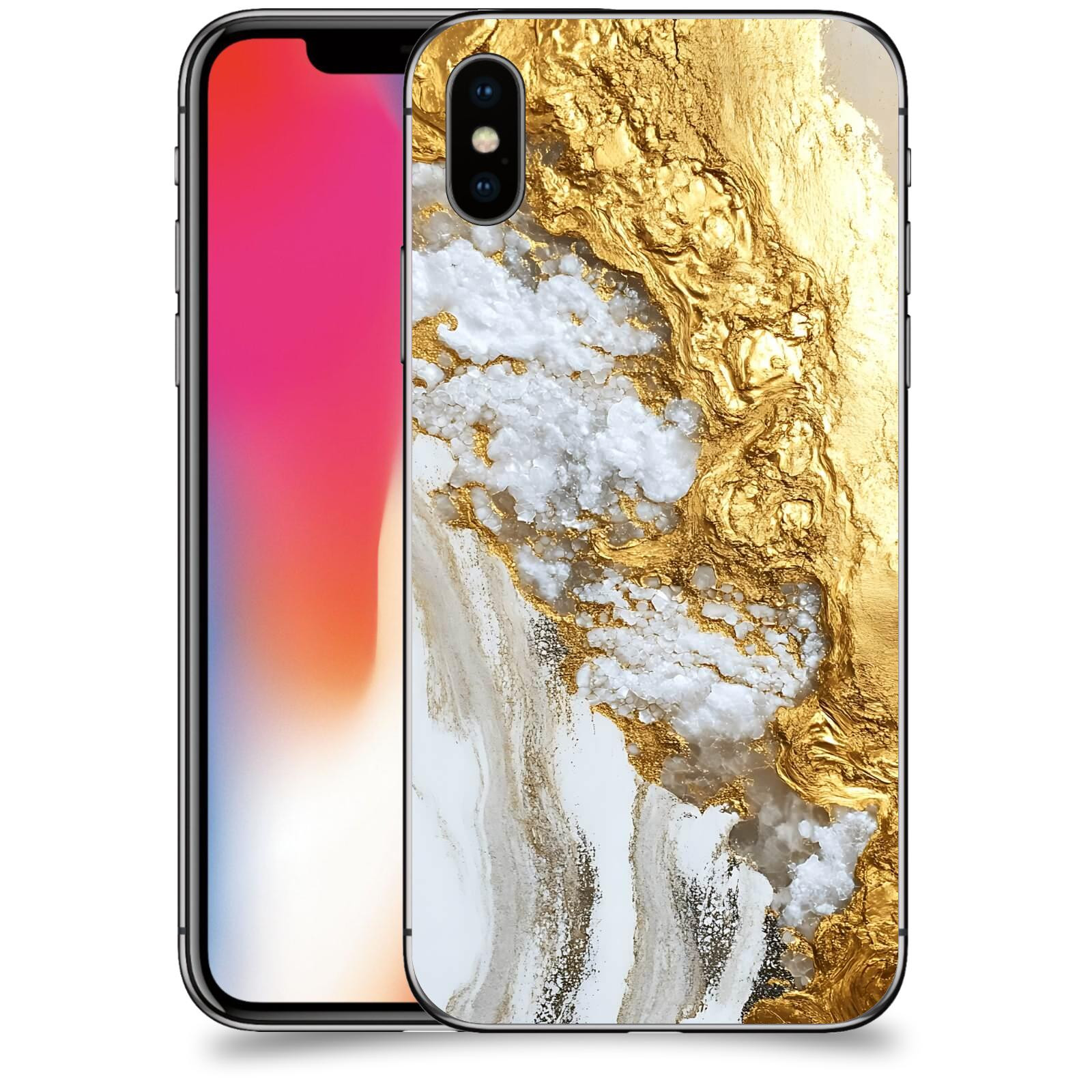 ACOVER Kryt na mobil Apple iPhone X/XS - Liquid Gold V