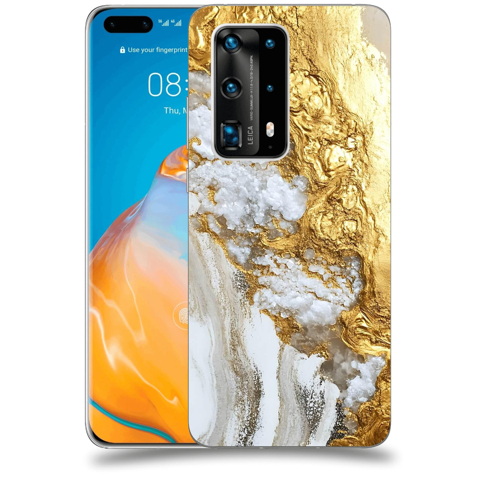 ACOVER Kryt na mobil Huawei P40 Pro - Liquid Gold V