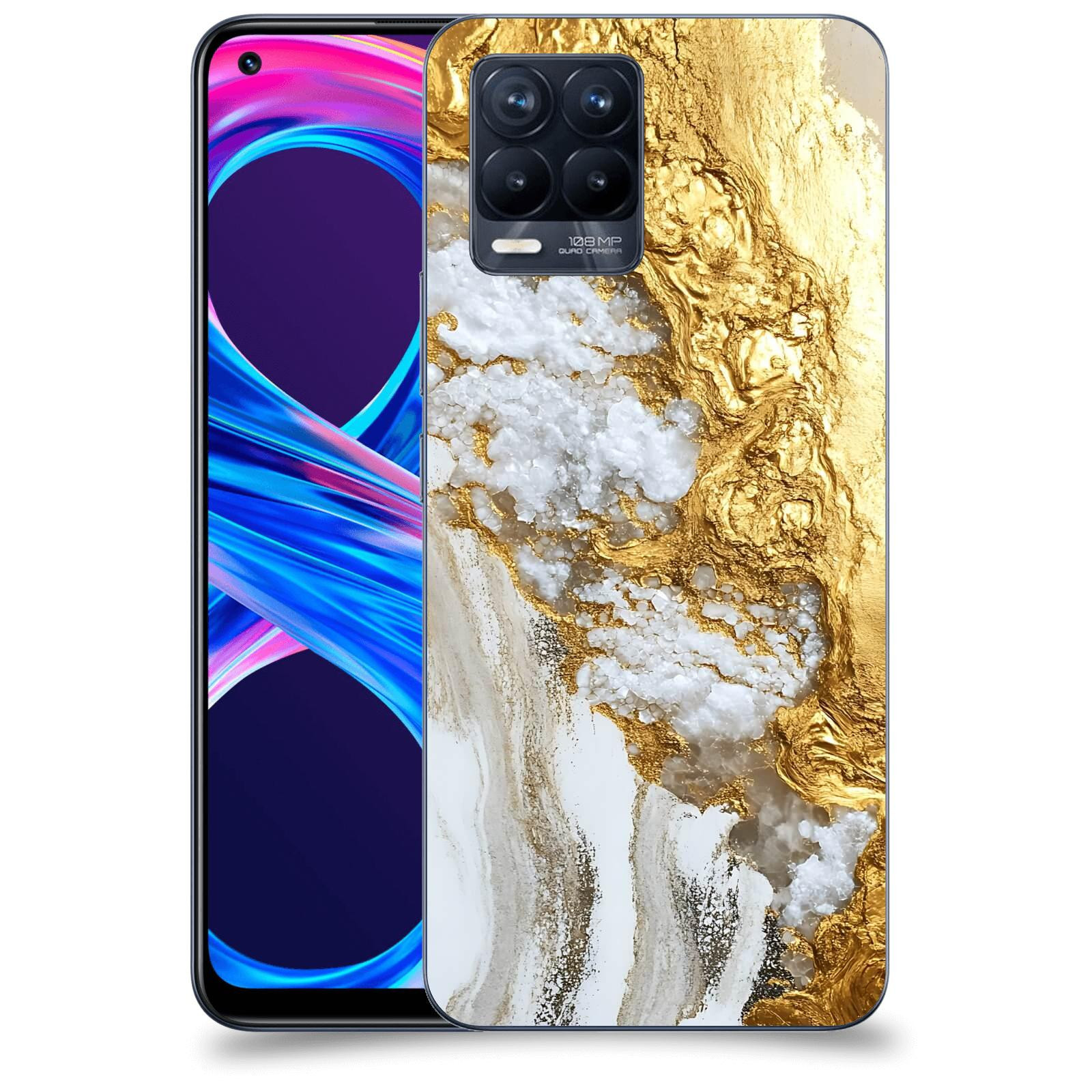 ACOVER Kryt na mobil Realme 8 Pro - Liquid Gold V