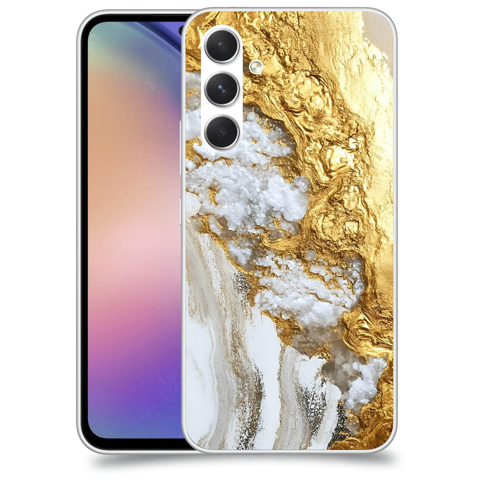 ACOVER Kryt na mobil Samsung Galaxy M54 5G - Liquid Gold V