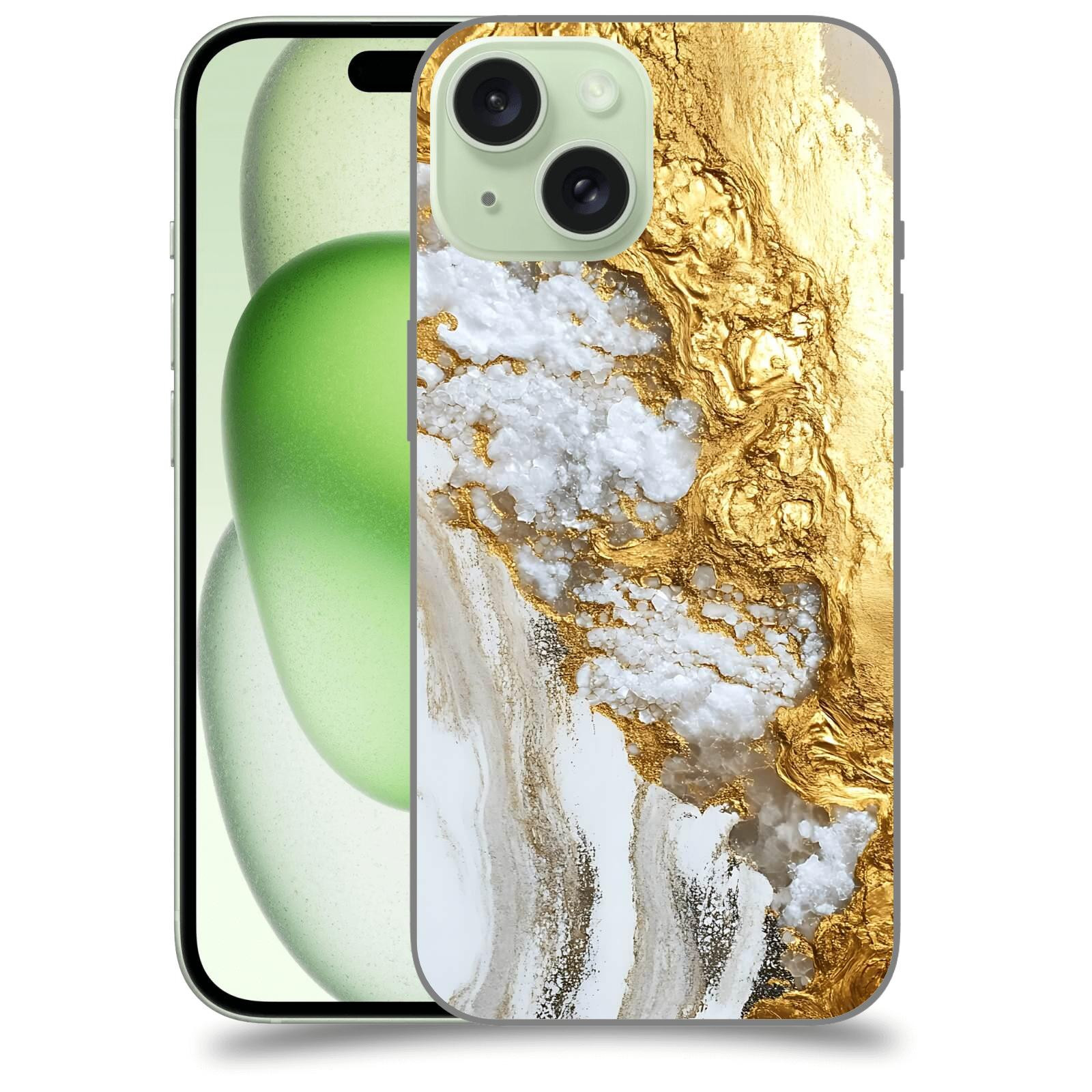 ACOVER Kryt na mobil Apple iPhone 15 - Liquid Gold V