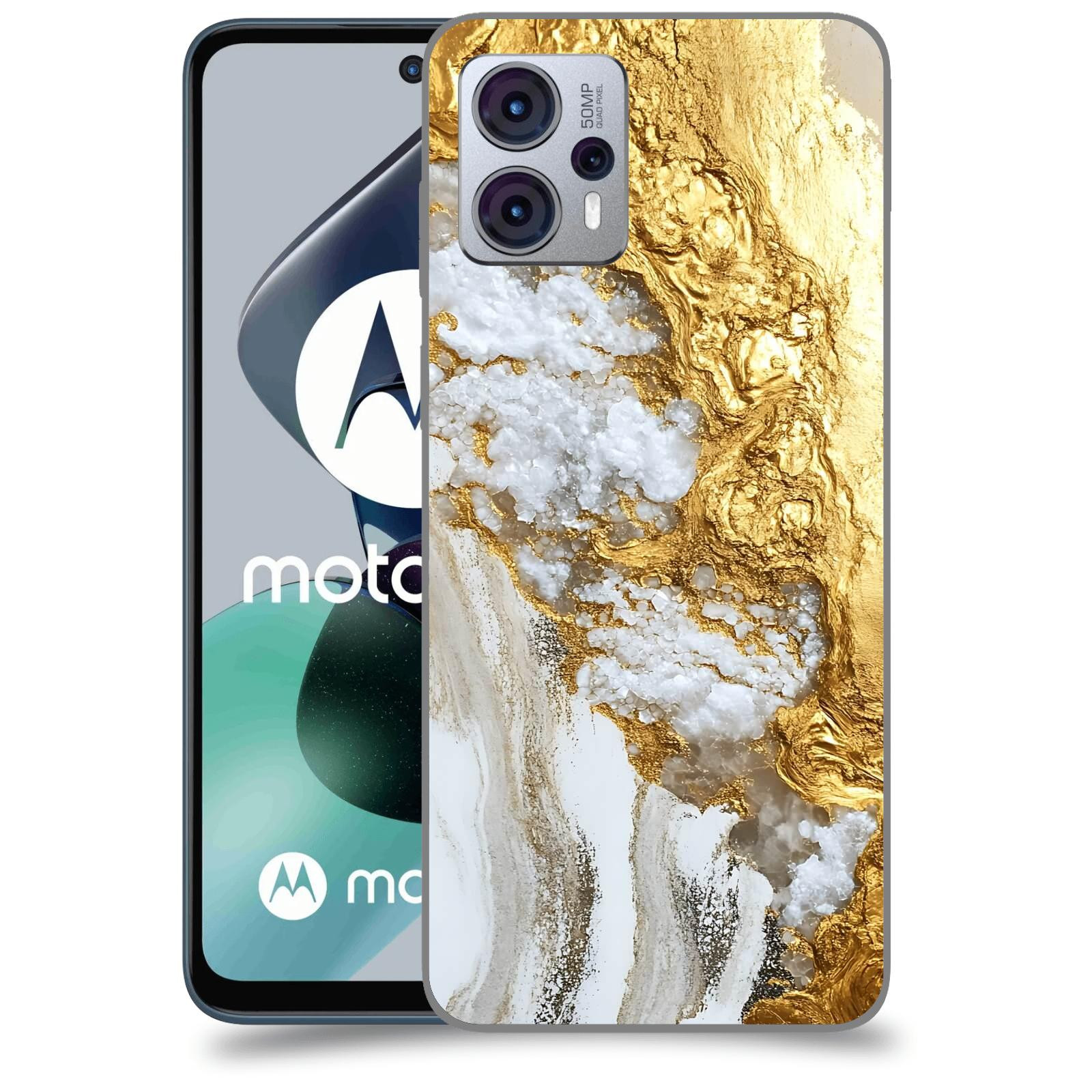 ACOVER Kryt na mobil Motorola Moto G23 - Liquid Gold V