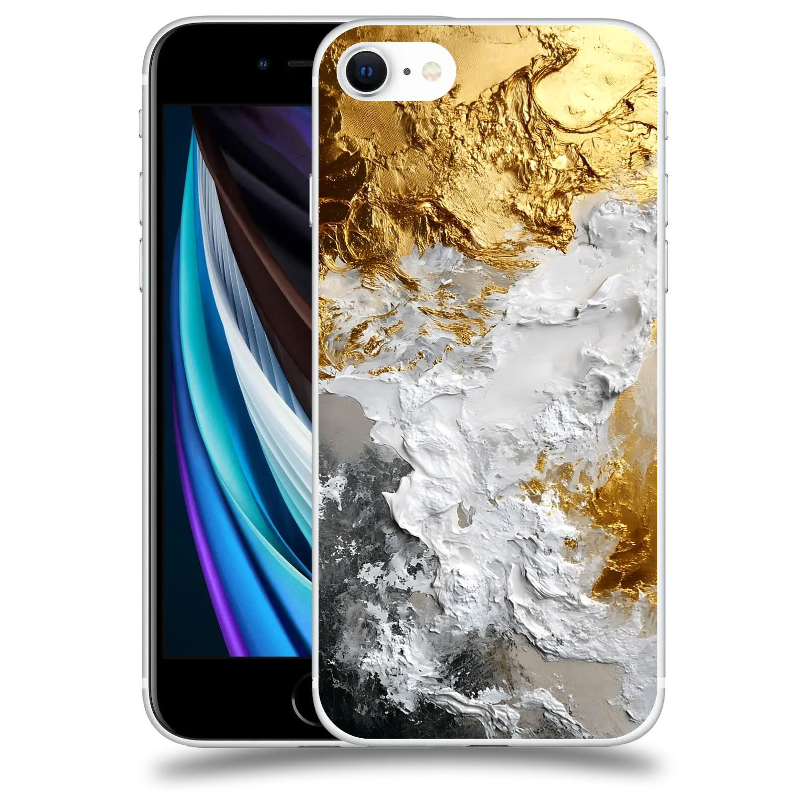 ACOVER Kryt na mobil Apple iPhone SE 2020 - Liquid Gold VI
