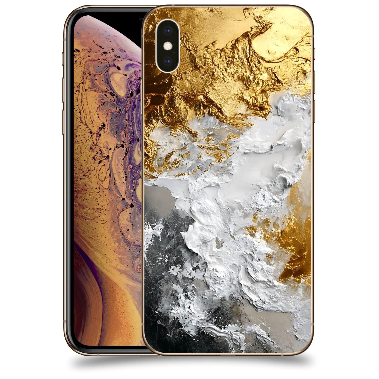 ACOVER Kryt na mobil Apple iPhone XS Max - Liquid Gold VI