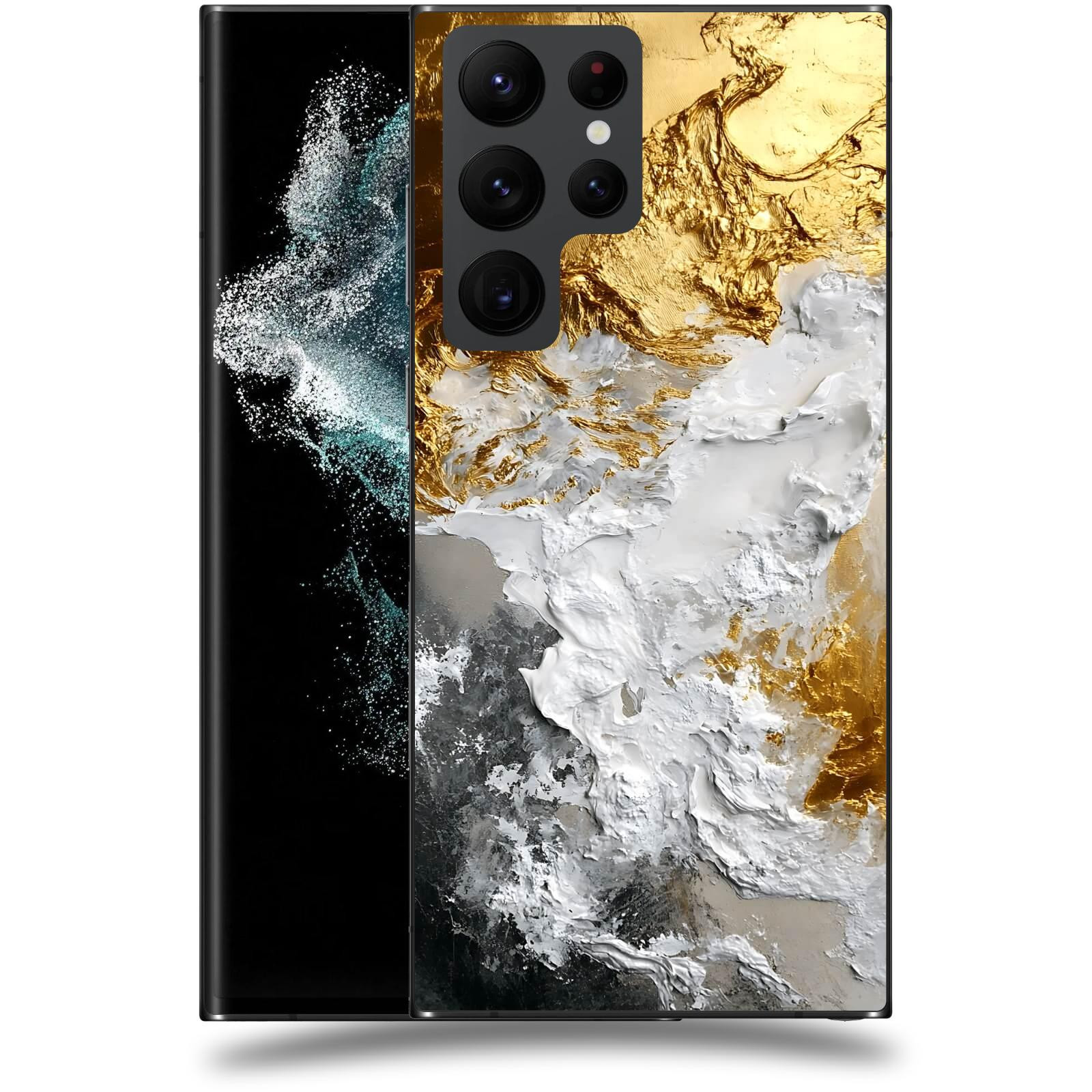 ACOVER Kryt na mobil Samsung Galaxy S22 Ultra 5G - Liquid Gold VI