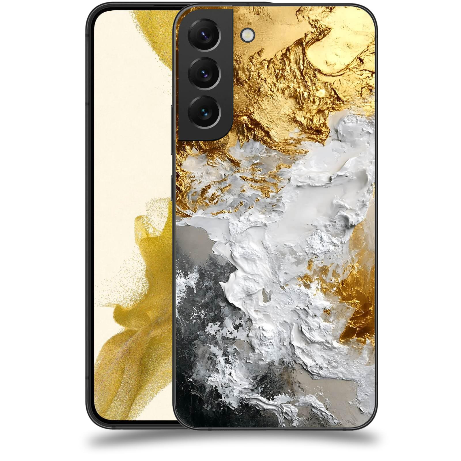 ACOVER Kryt na mobil Samsung Galaxy S22+ 5G - Liquid Gold VI