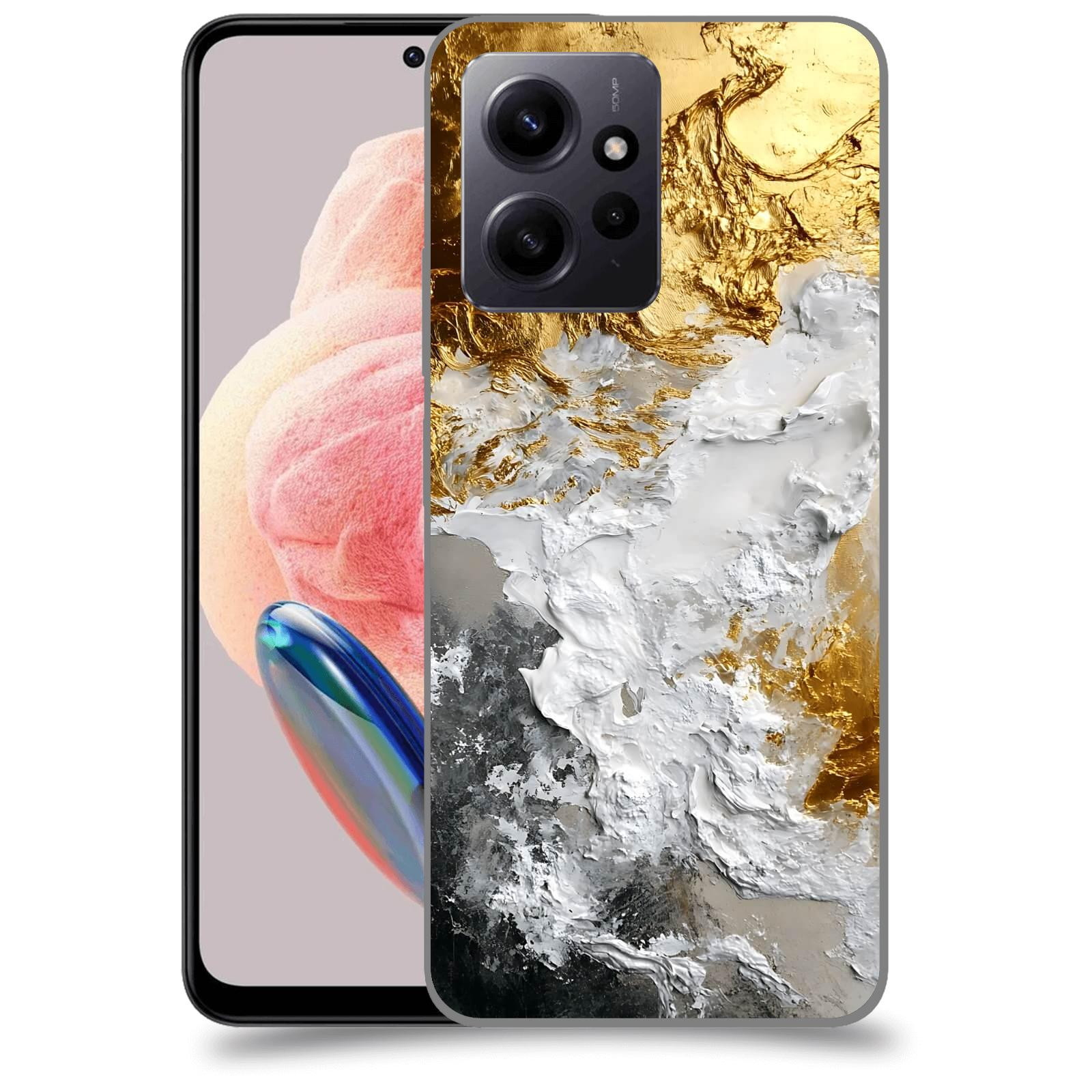 ACOVER Kryt na mobil Xiaomi Redmi Note 12 4G - Liquid Gold VI