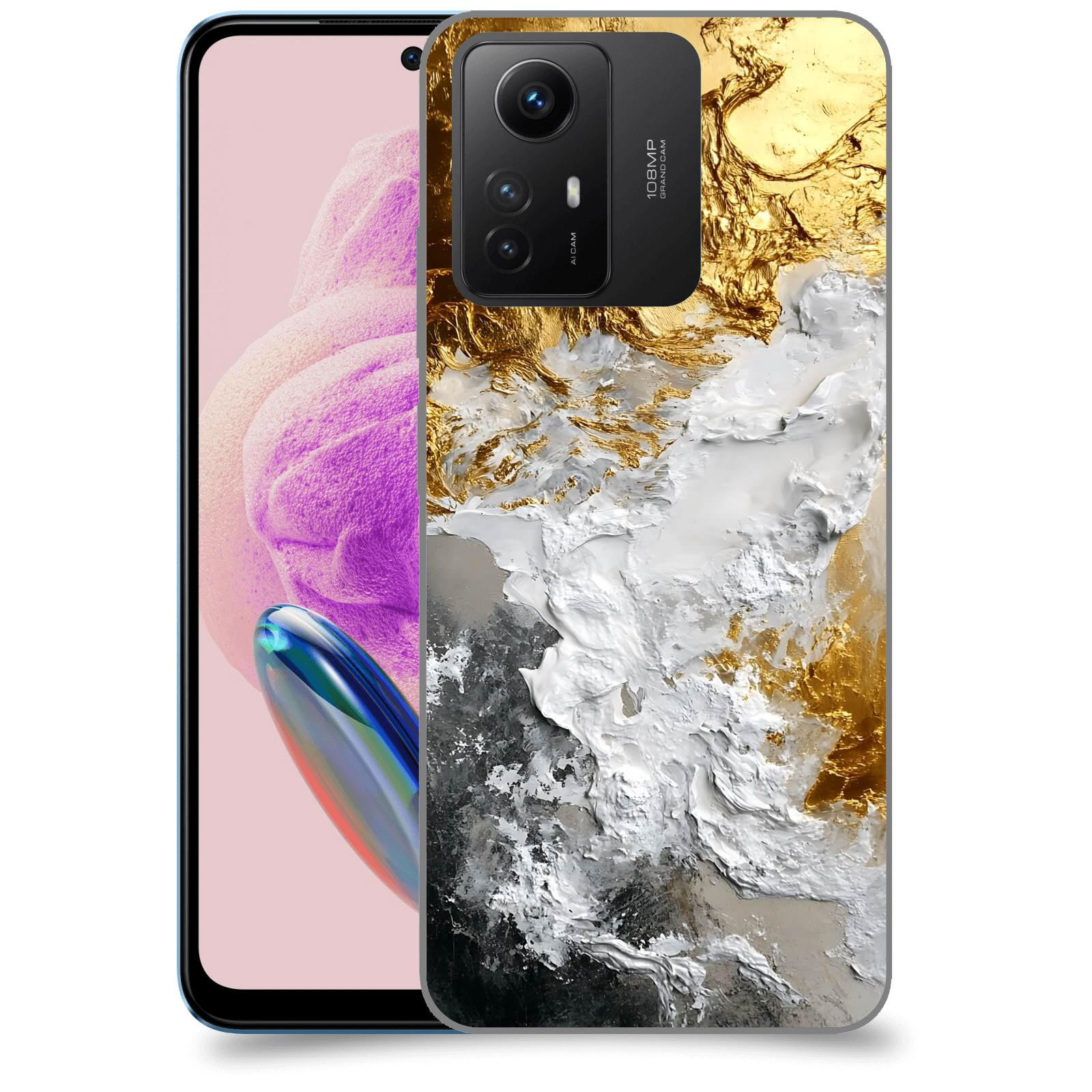 ACOVER Kryt na mobil Xiaomi Redmi Note 12S - Liquid Gold VI
