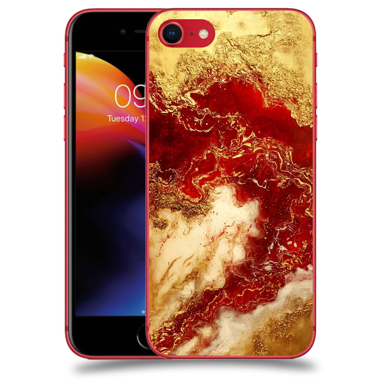 ACOVER Kryt na mobil Apple iPhone 8 - Golden Blood I