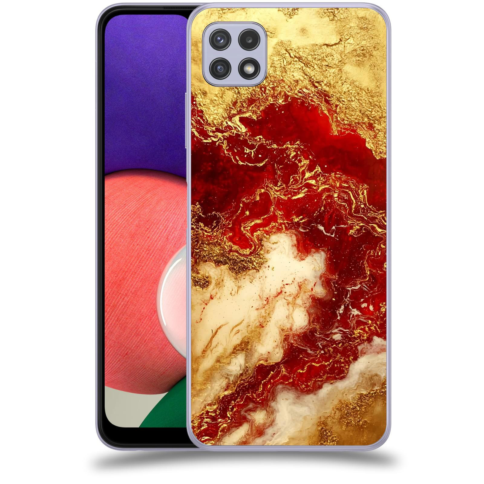ACOVER Kryt na mobil Samsung Galaxy A22 5G A226B - Golden Blood I