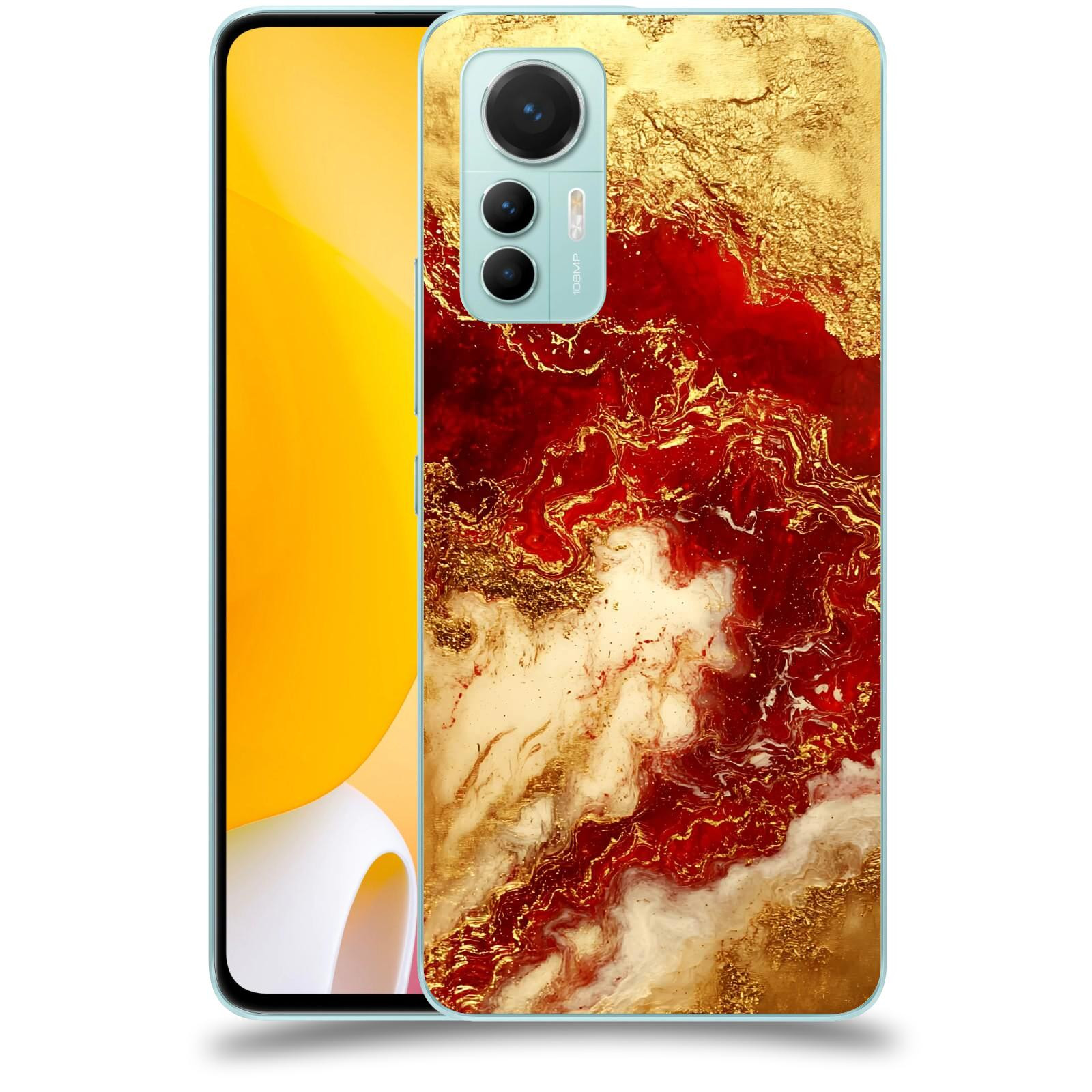 ACOVER Kryt na mobil Xiaomi 12 Lite - Golden Blood I