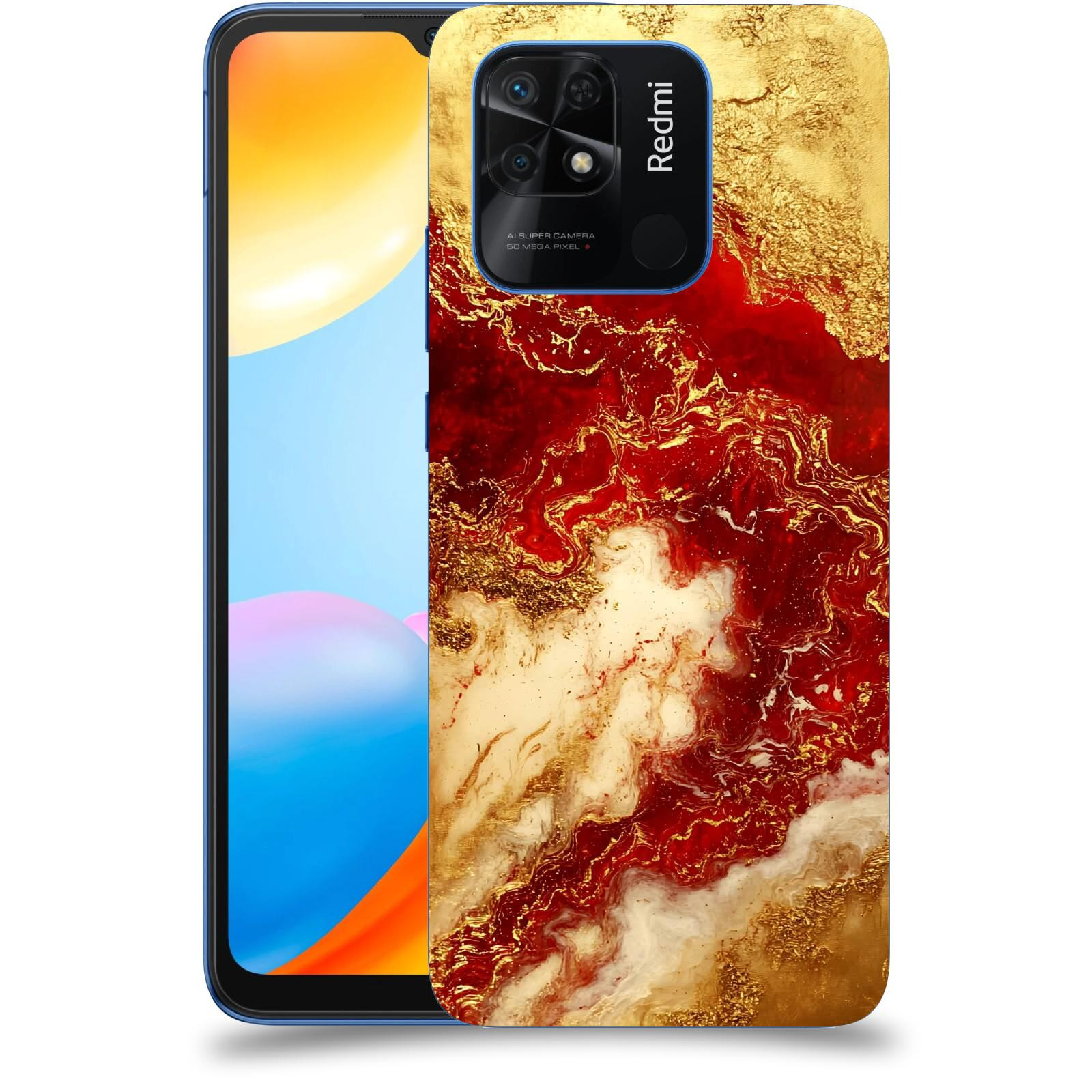 ACOVER Kryt na mobil Xiaomi Redmi 10C - Golden Blood I