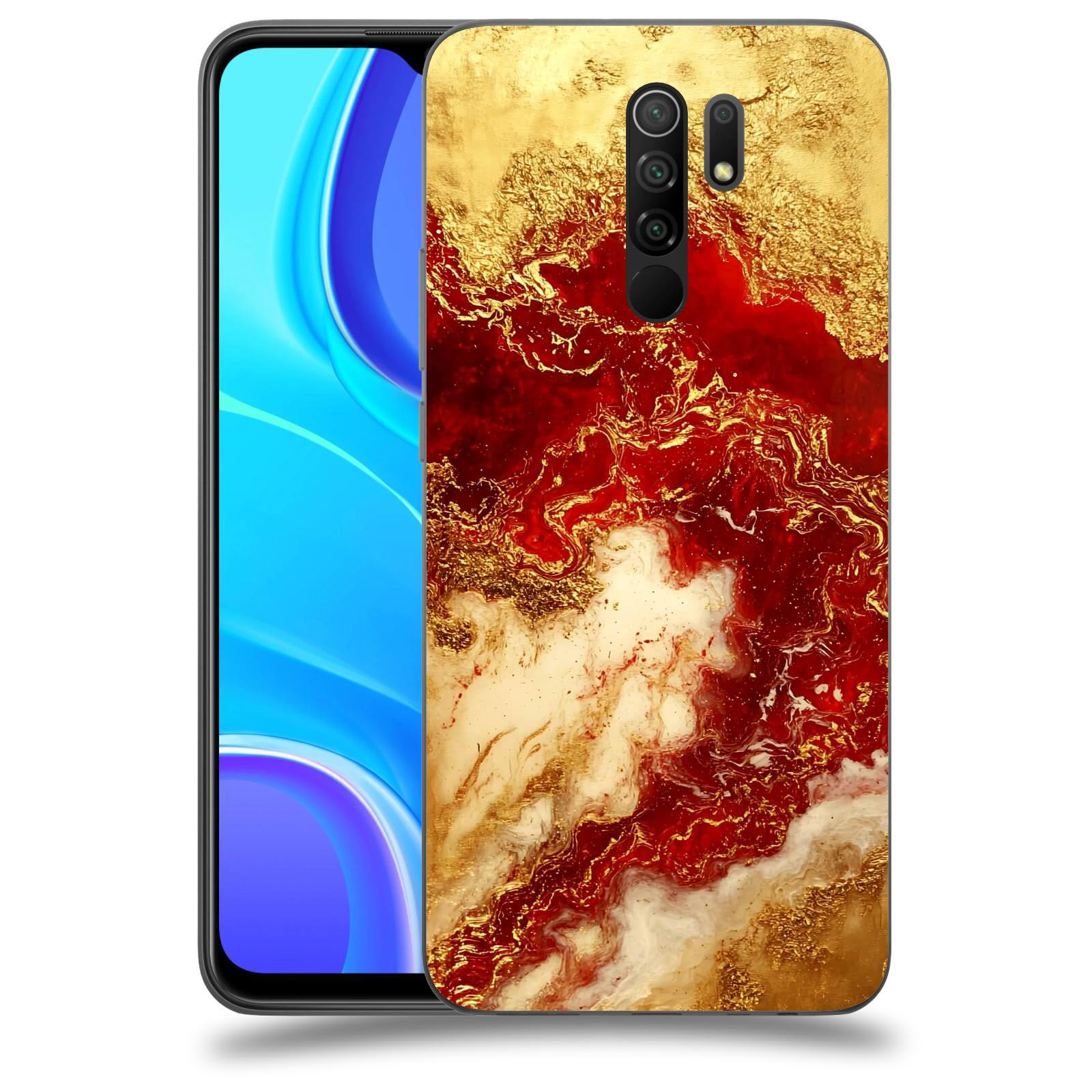 ACOVER Kryt na mobil Xiaomi Redmi 9 - Golden Blood I