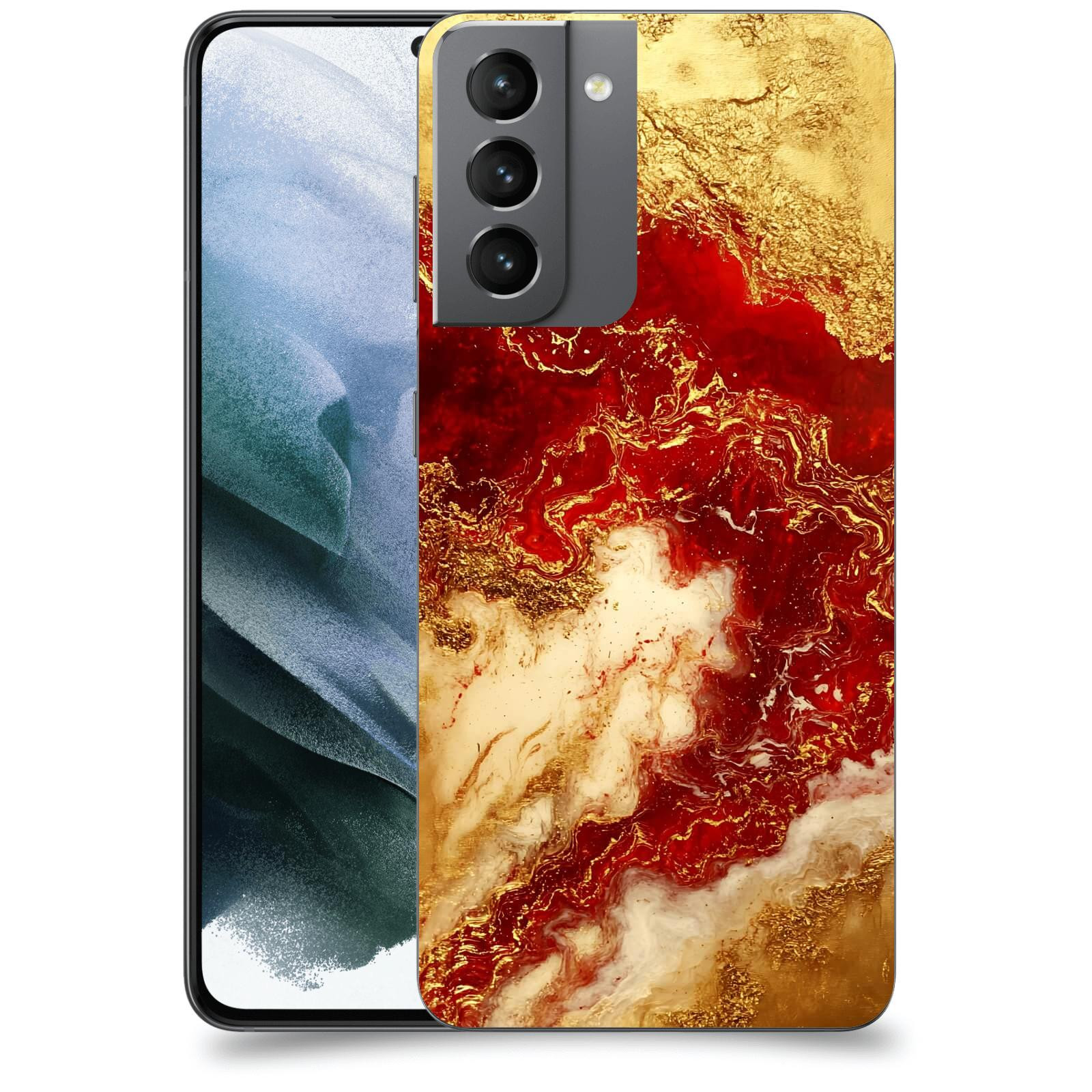 ACOVER Kryt na mobil Samsung Galaxy S21 G991B - Golden Blood I