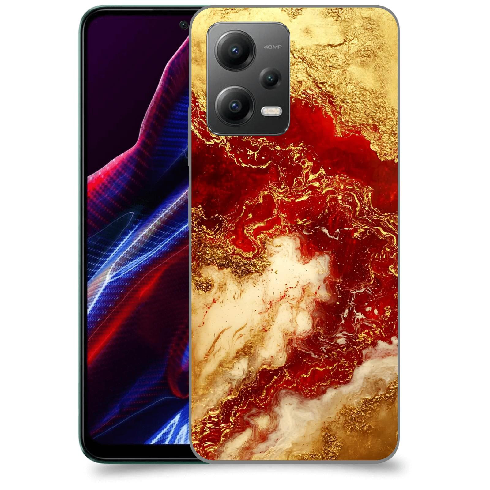 ACOVER Kryt na mobil Xiaomi Poco X5 - Golden Blood I