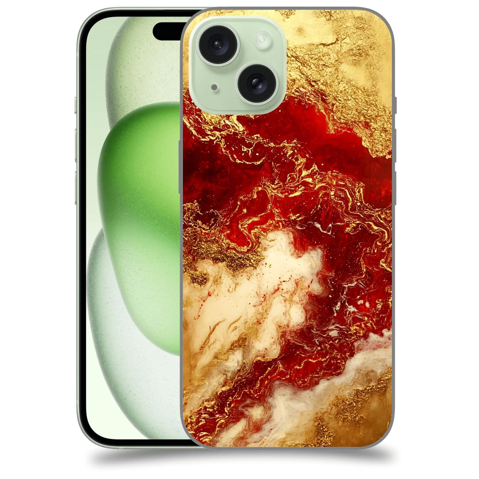 ACOVER Kryt na mobil Apple iPhone 15 - Golden Blood I