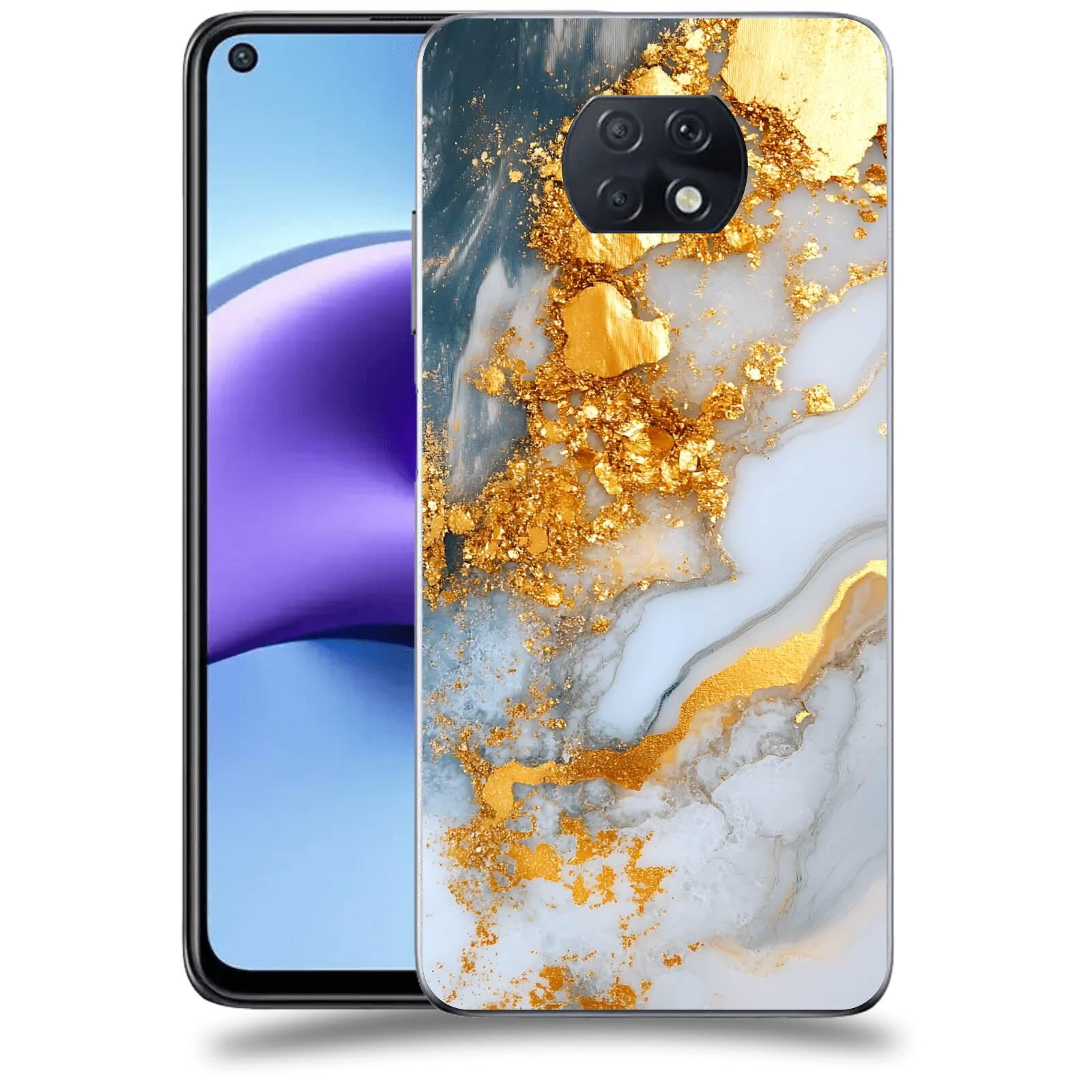 ACOVER Kryt na mobil Xiaomi Redmi Note 9T - Liquid Gold VII