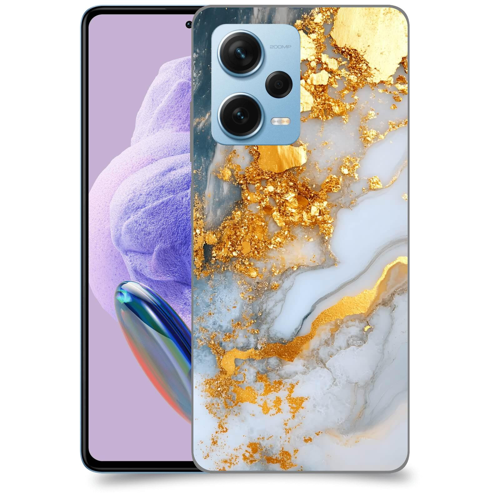 ACOVER Kryt na mobil Xiaomi Redmi Note 12 Pro+ 5G - Liquid Gold VII