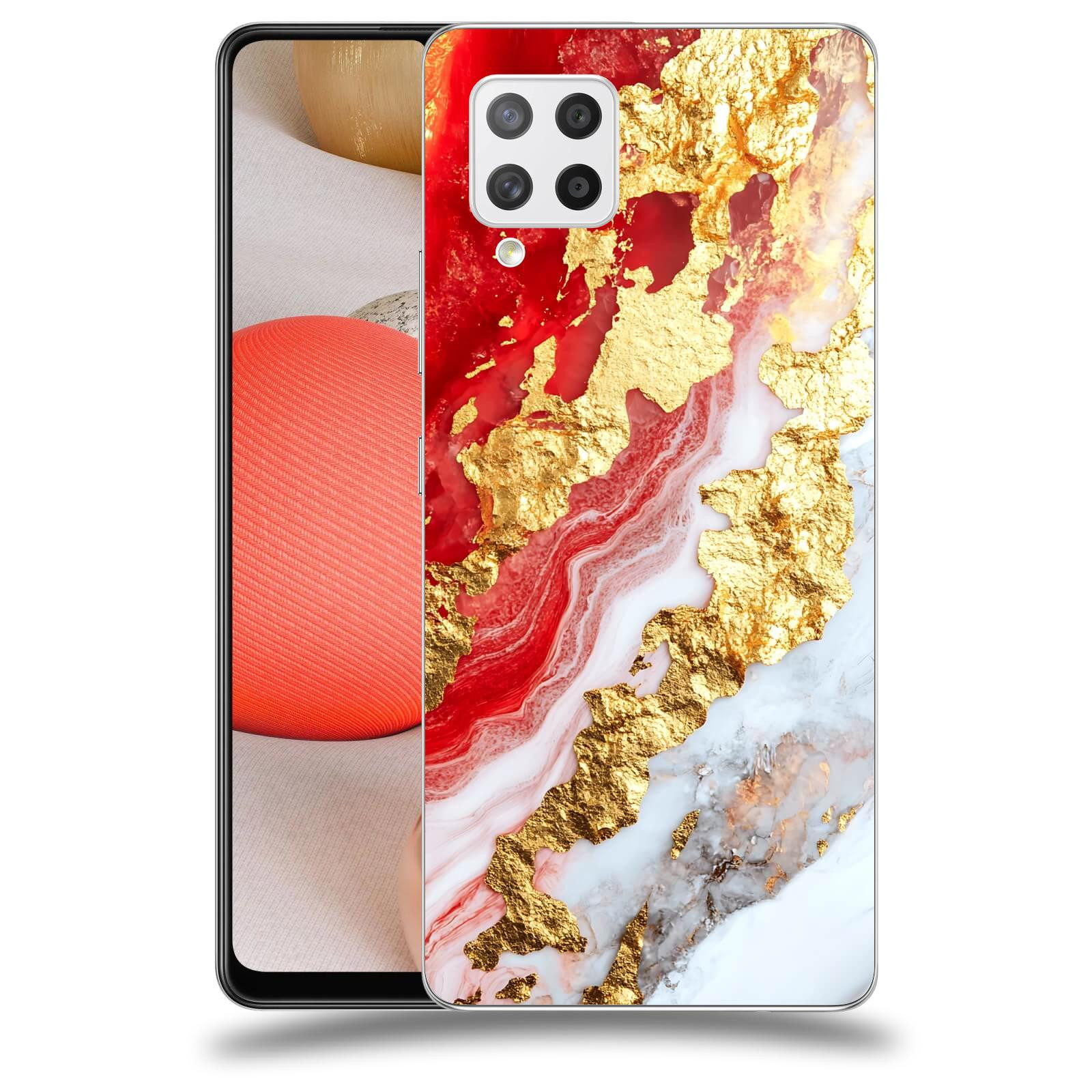 ACOVER Kryt na mobil Samsung Galaxy A42 A426B - Golden Blood II