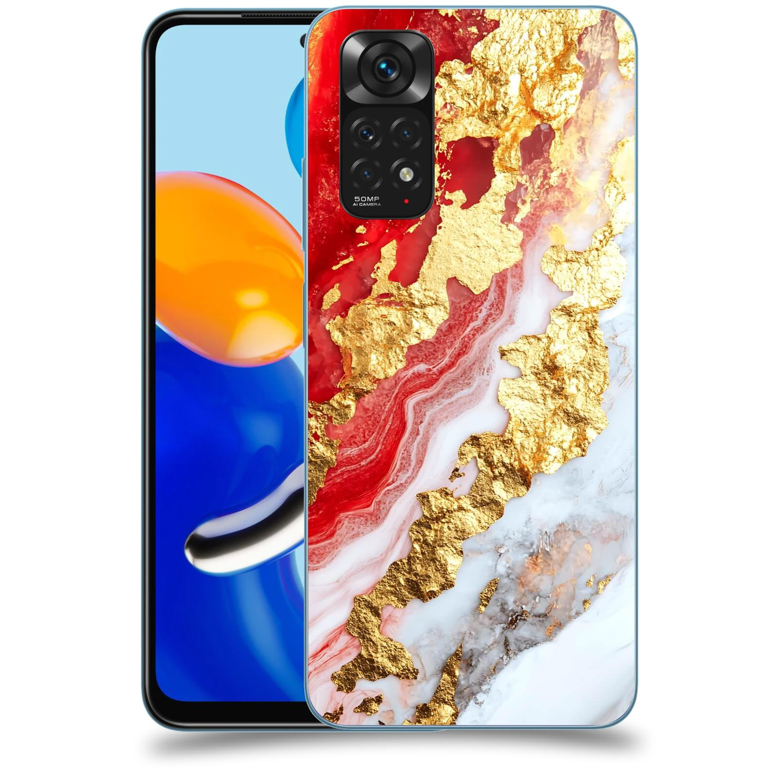 ACOVER Kryt na mobil Xiaomi Redmi Note 11 - Golden Blood II