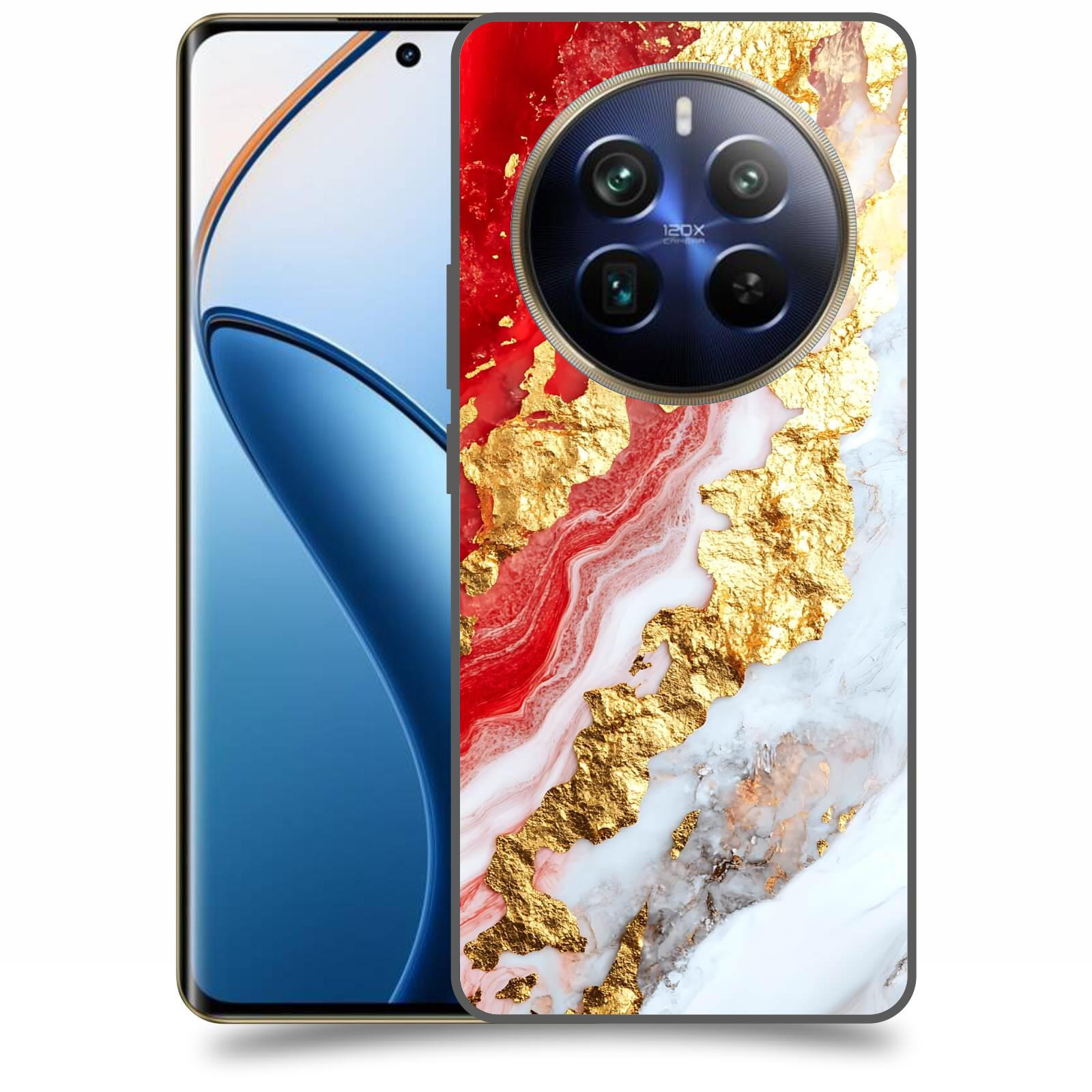 ACOVER Kryt na mobil Realme 12 pro+ 5g - Golden Blood II