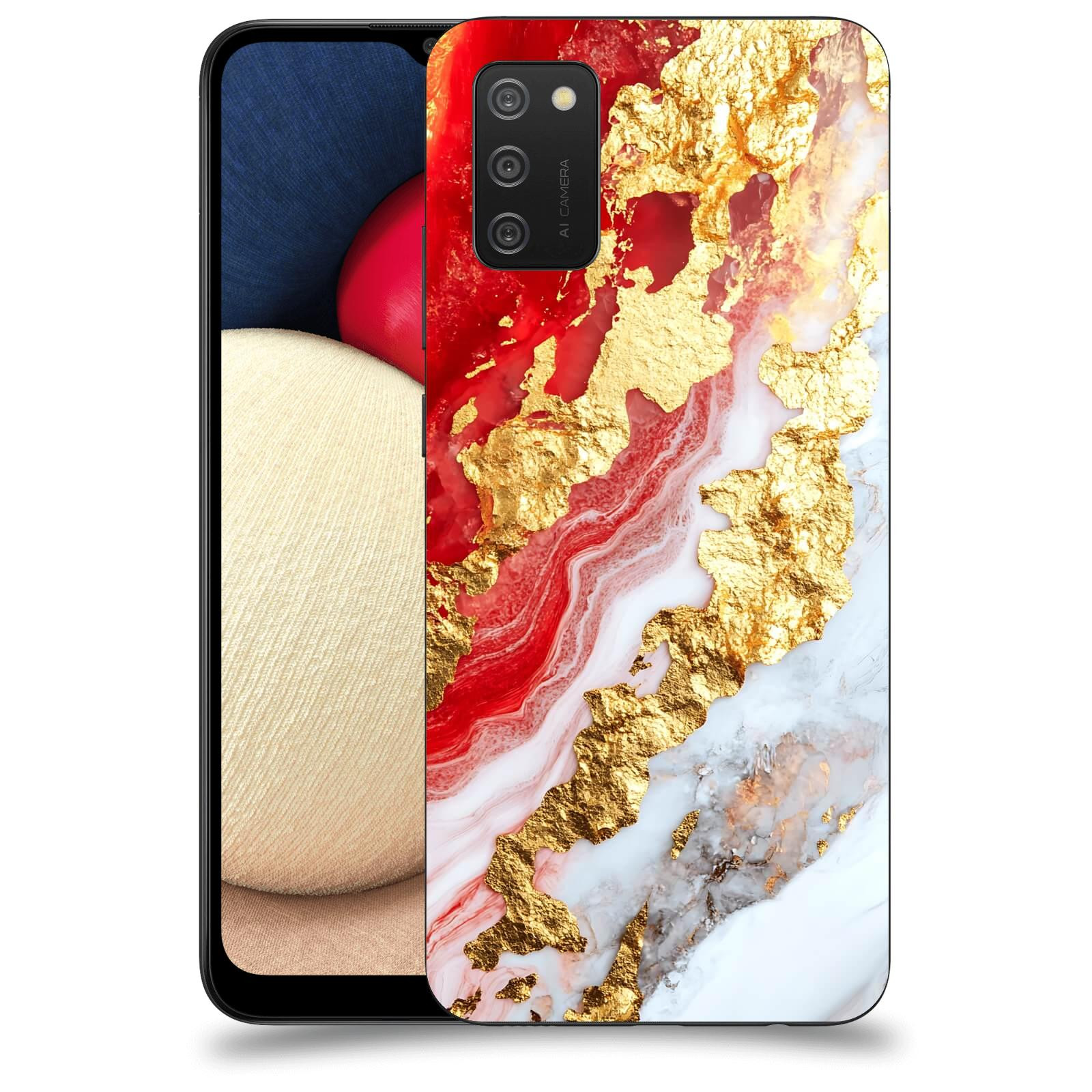 ACOVER Kryt na mobil Samsung Galaxy A02s A025G - Golden Blood II
