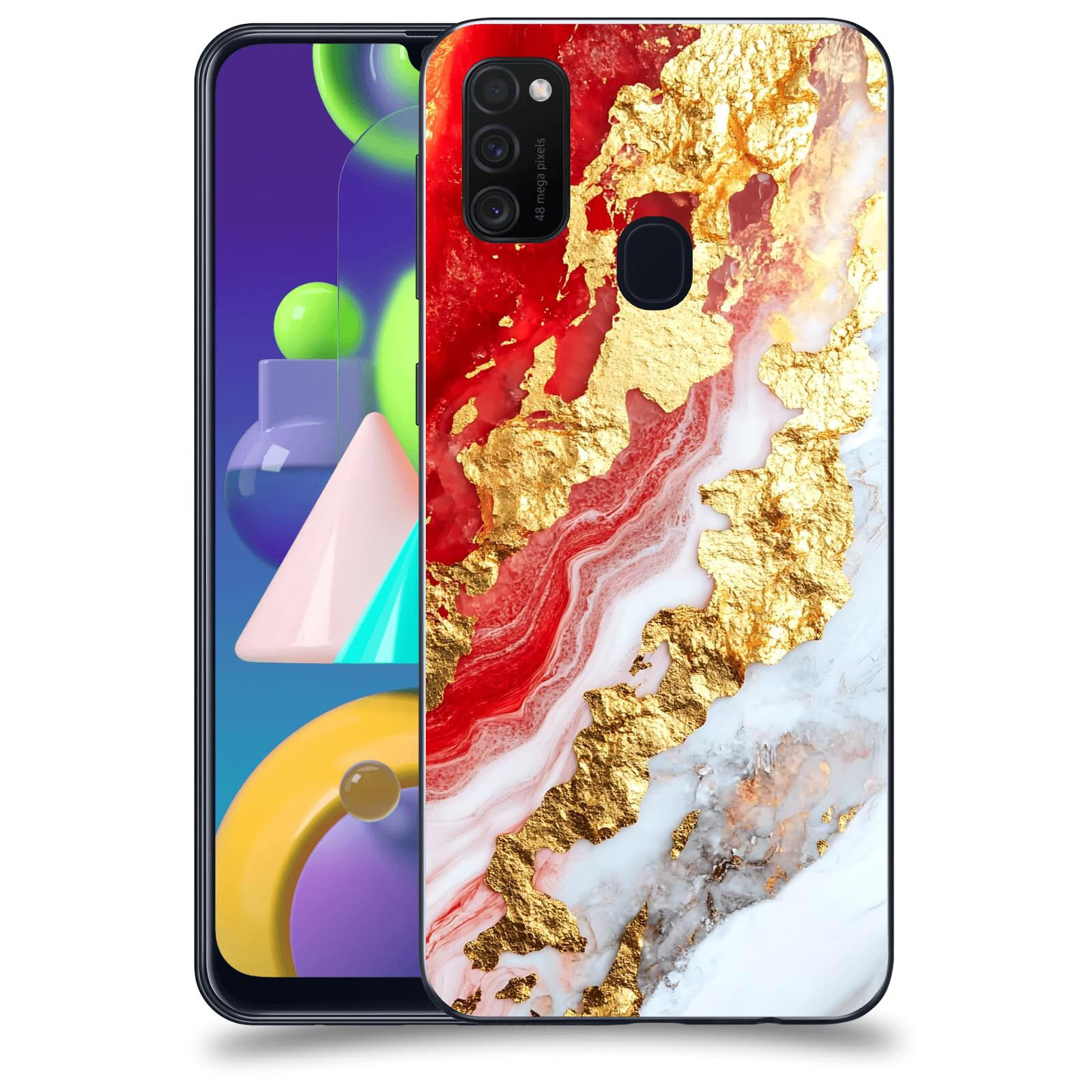 ACOVER Kryt na mobil Samsung Galaxy M21 M215F - Golden Blood II