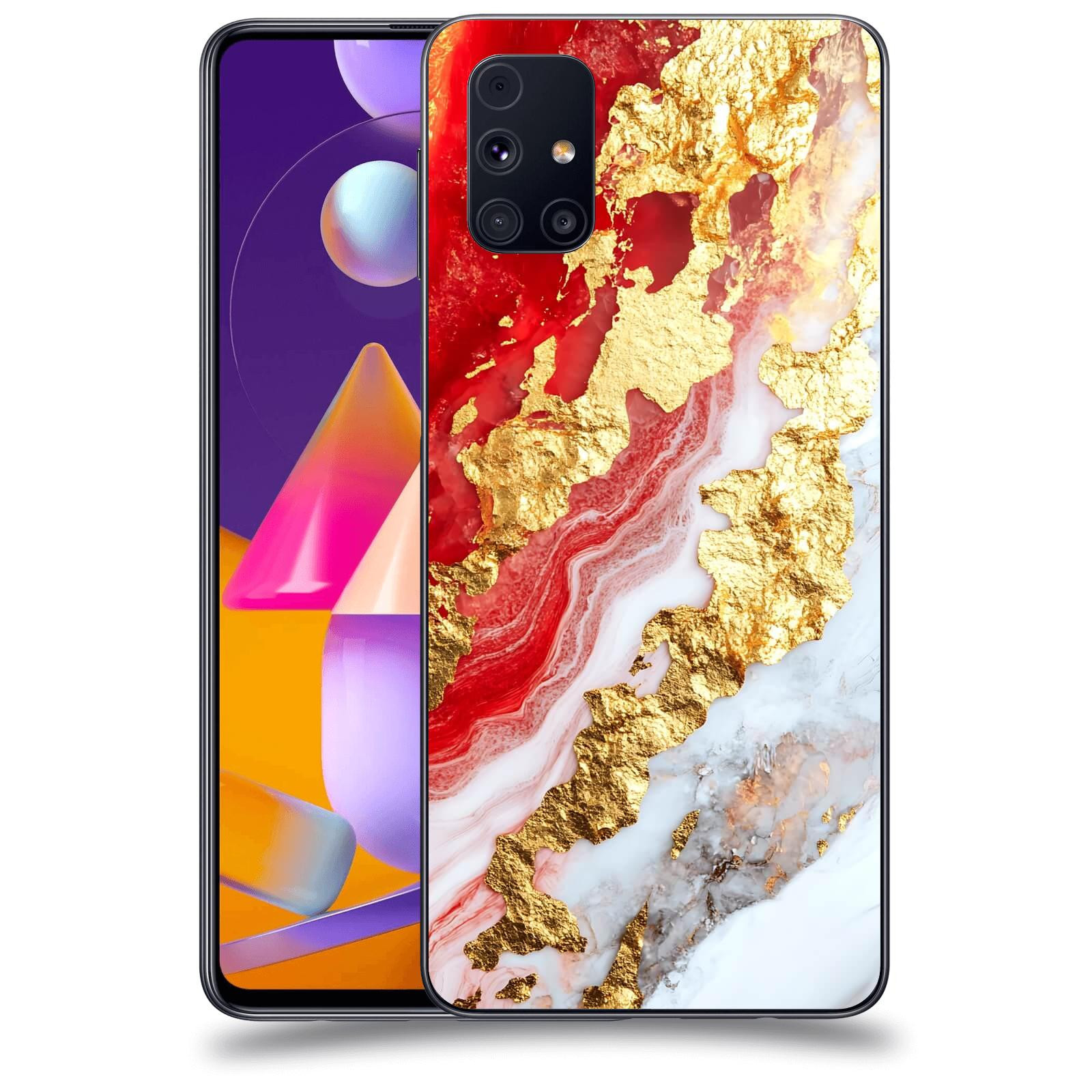 ACOVER Kryt na mobil Samsung Galaxy M31s - Golden Blood II
