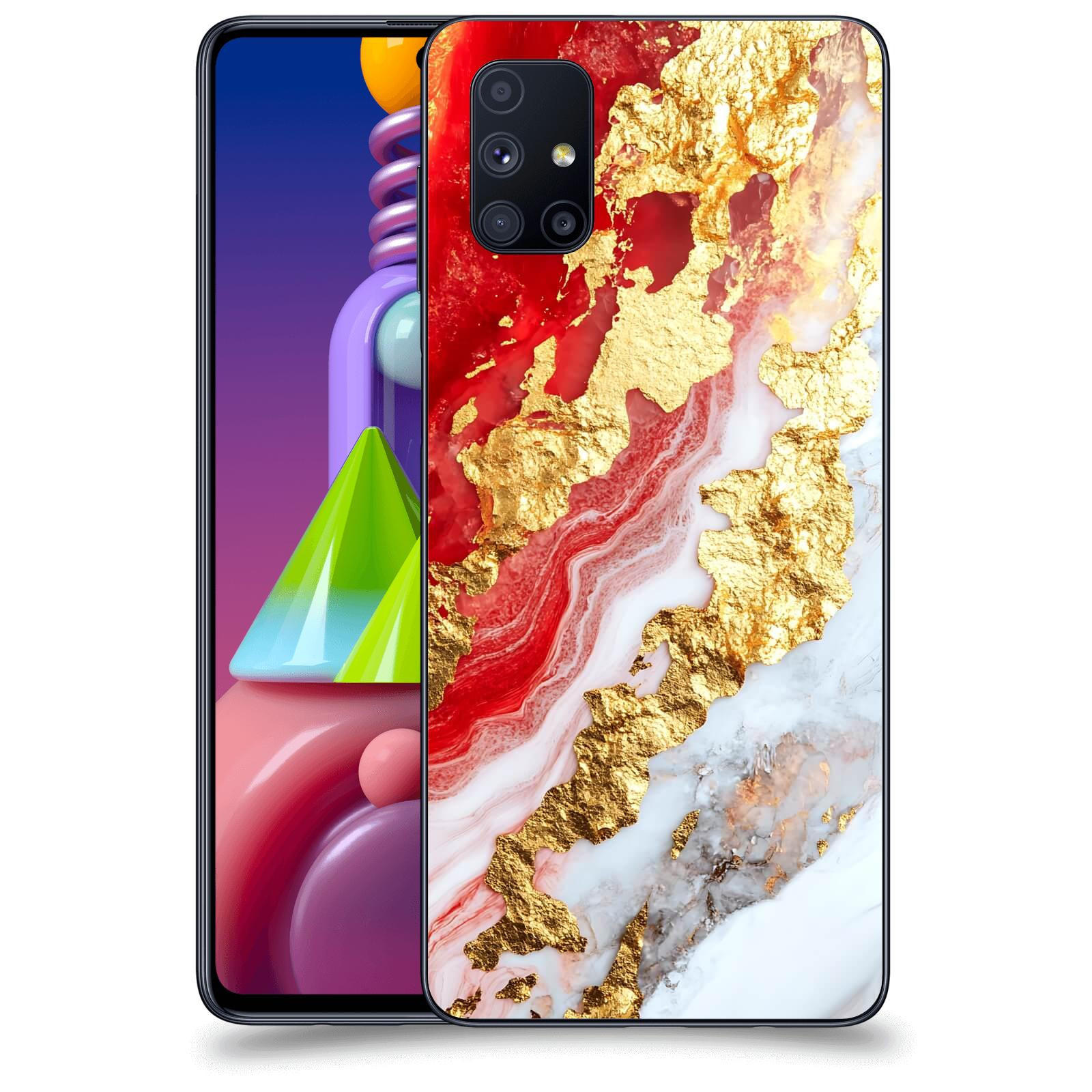 ACOVER Kryt na mobil Samsung Galaxy M51 M515F - Golden Blood II