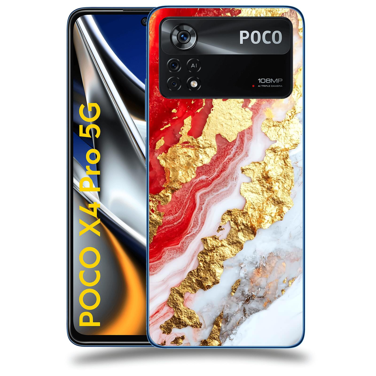ACOVER Kryt na mobil Xiaomi Poco X4 Pro 5G - Golden Blood II