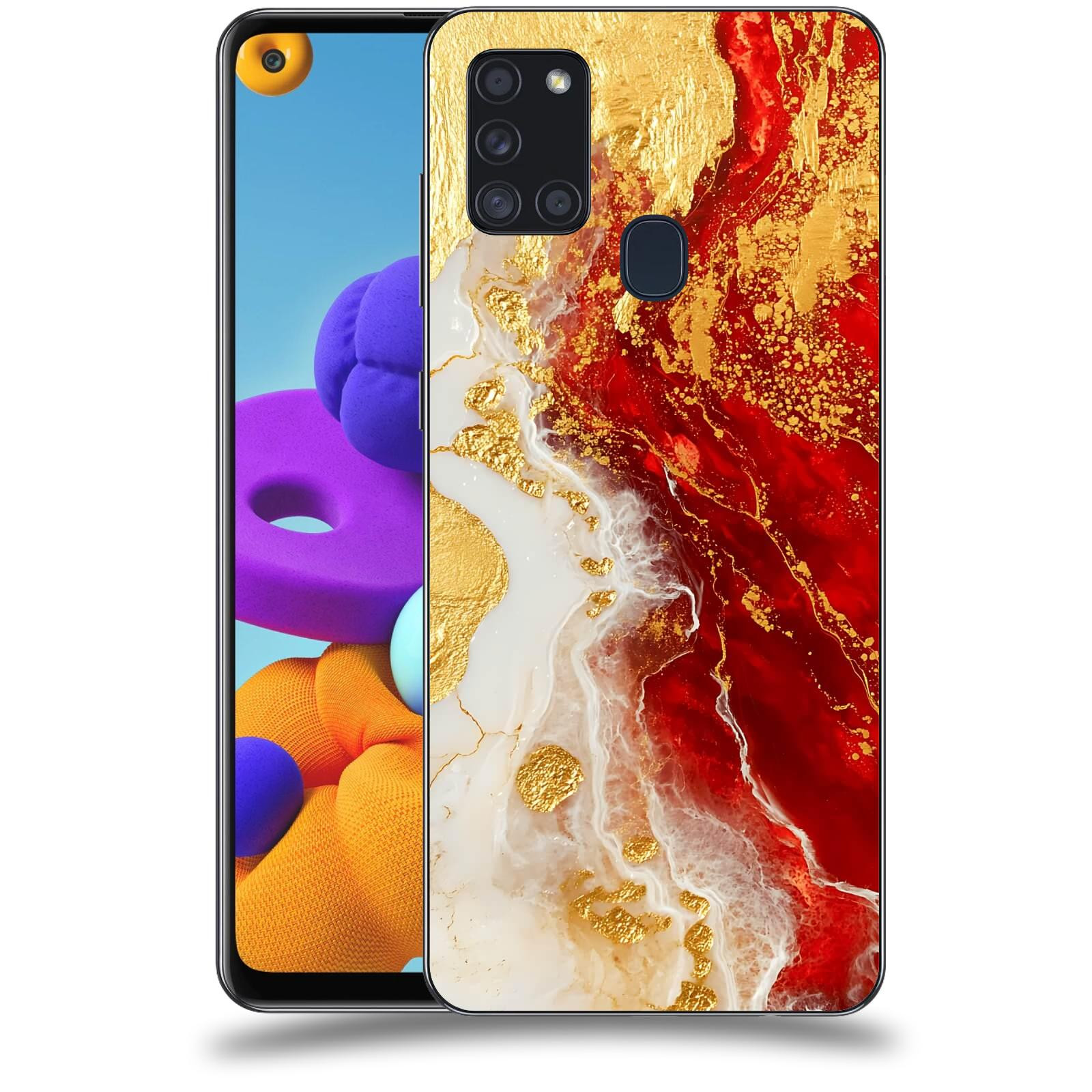ACOVER Kryt na mobil Samsung Galaxy A21s - Golden Blood III