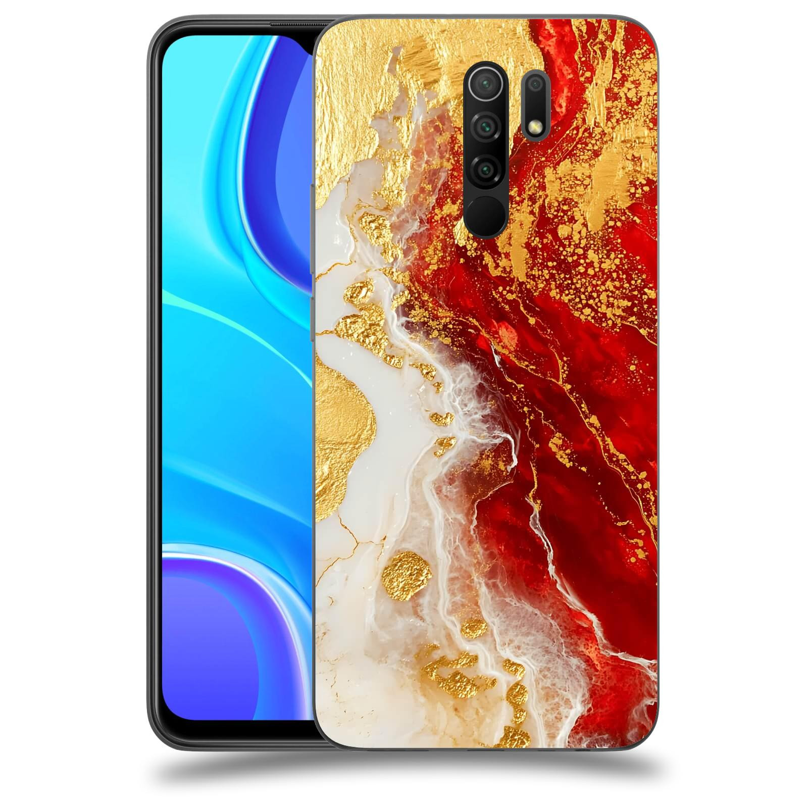 ACOVER Kryt na mobil Xiaomi Redmi 9 - Golden Blood III