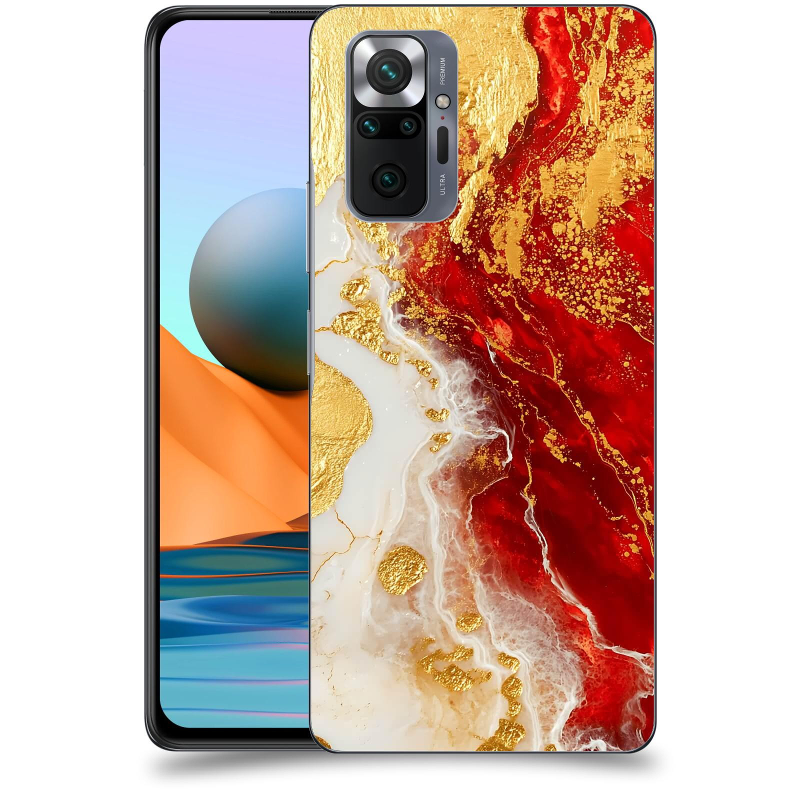 ACOVER Kryt na mobil Xiaomi Redmi Note 10 Pro - Golden Blood III