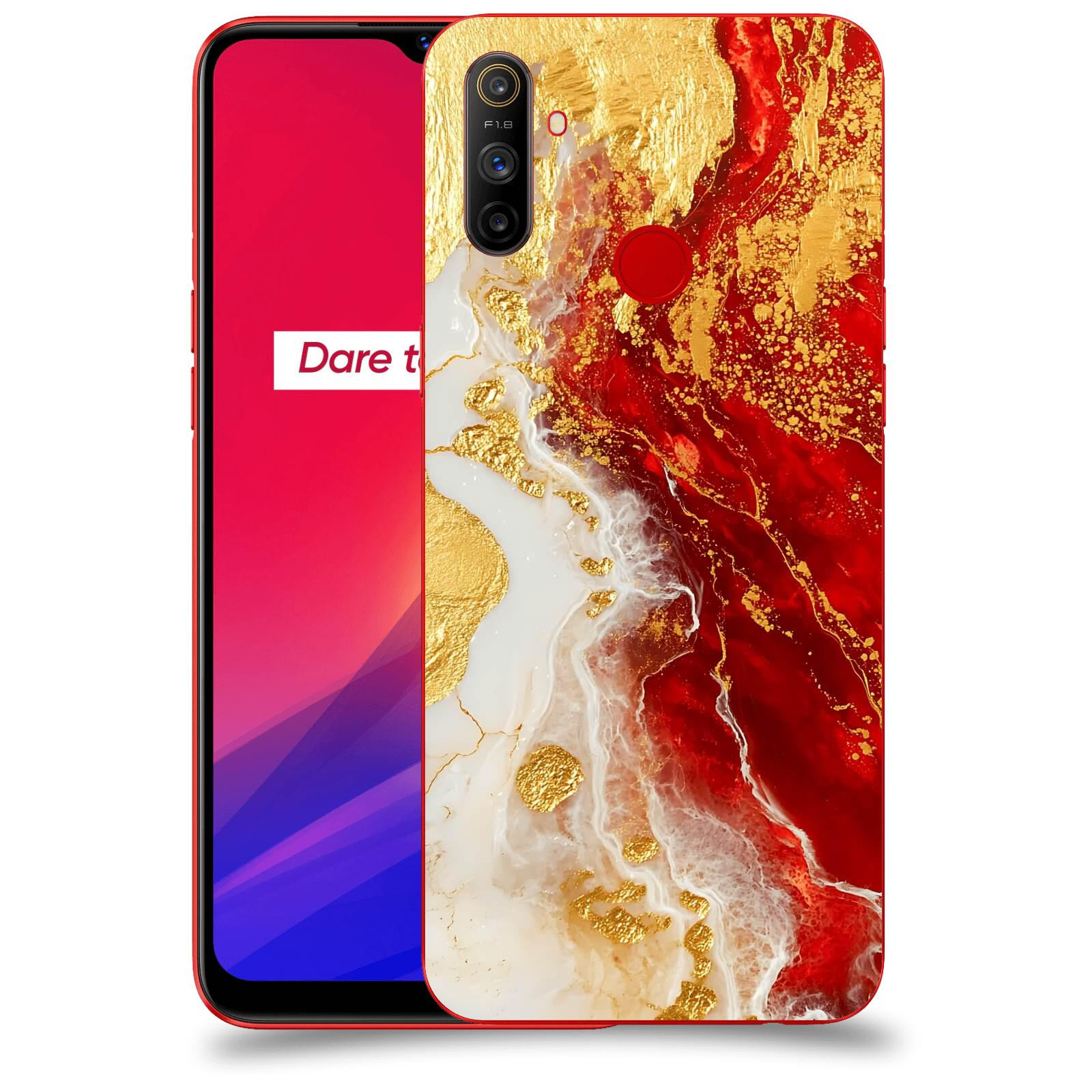 ACOVER Kryt na mobil Realme C3 - Golden Blood III