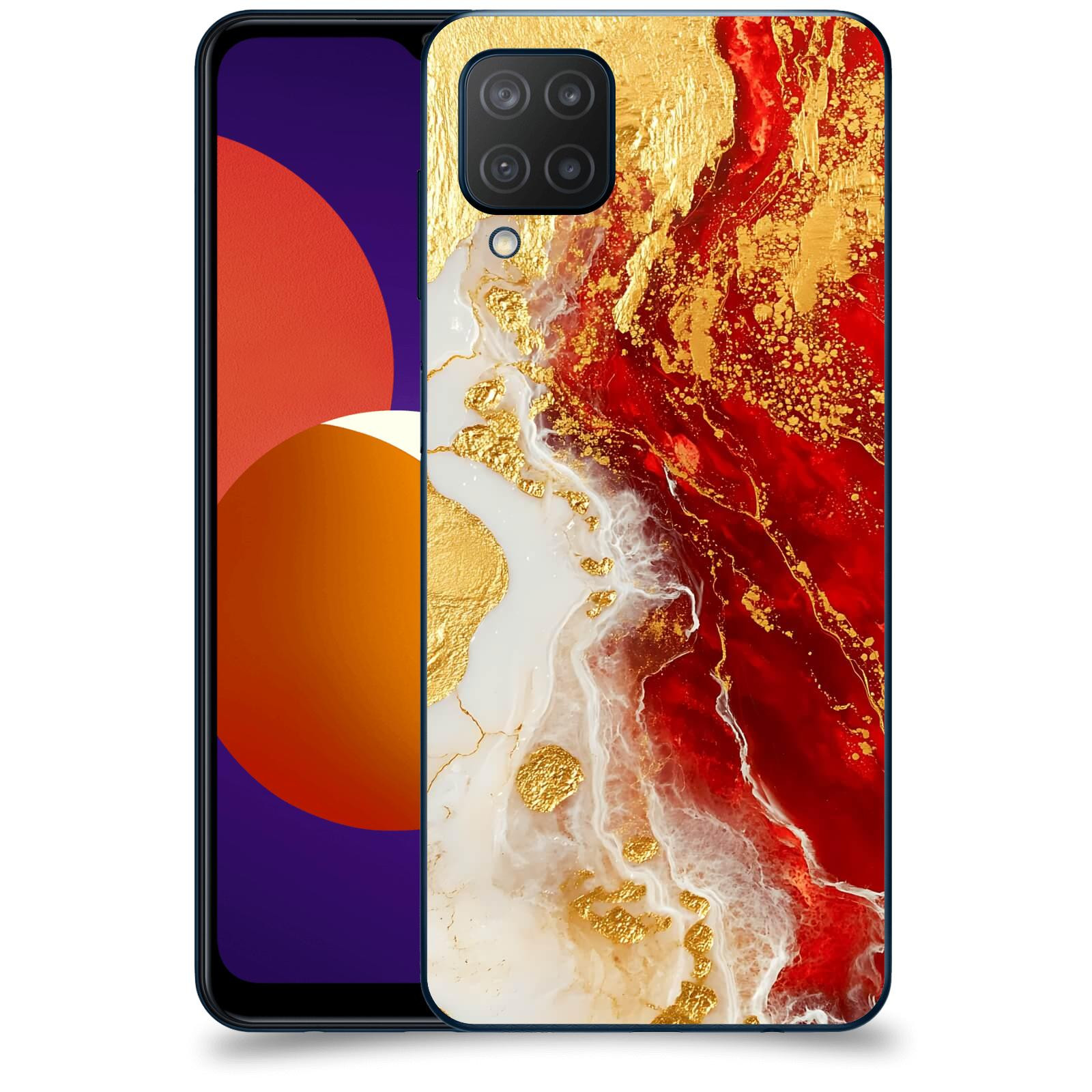 ACOVER Kryt na mobil Samsung Galaxy M12 M127F - Golden Blood III