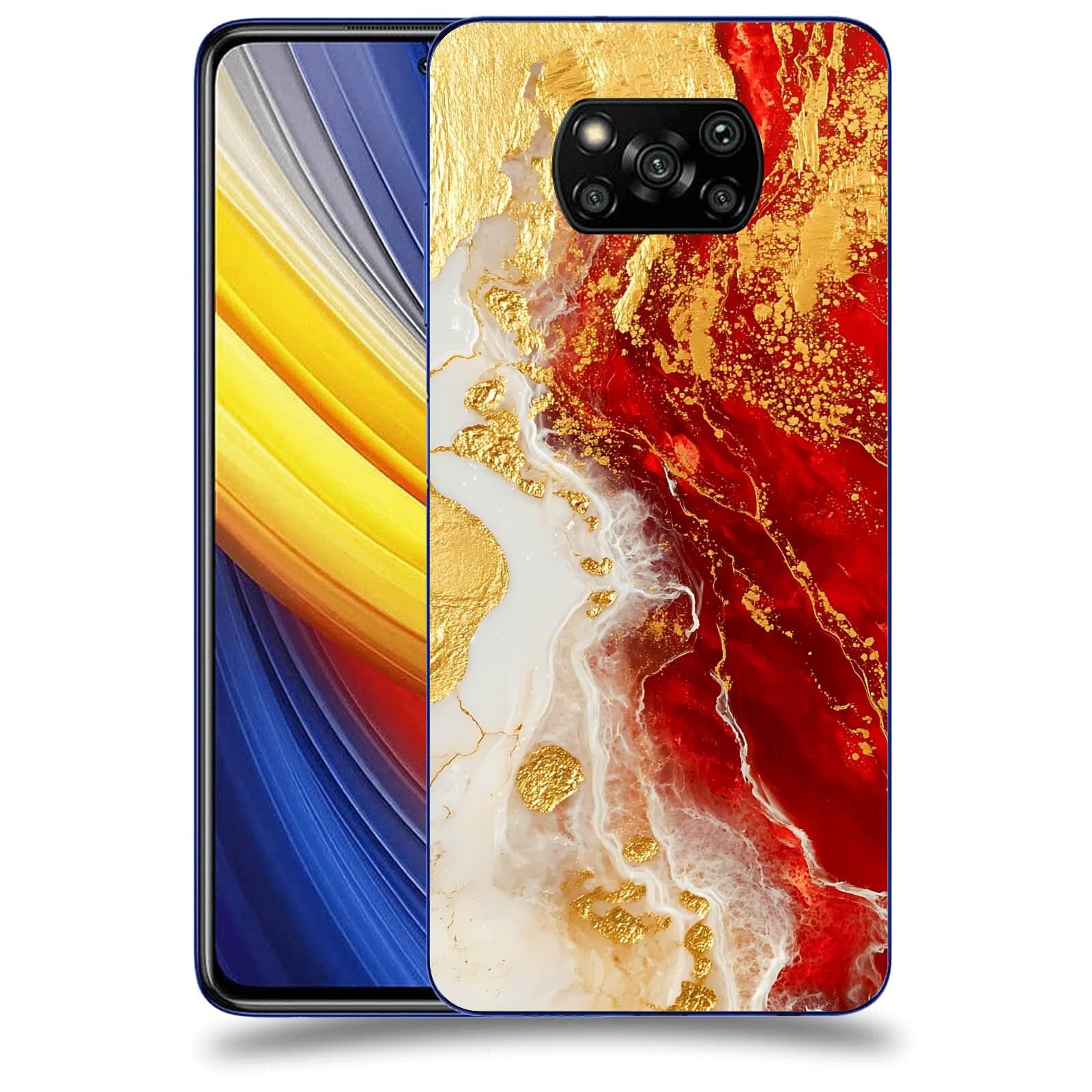 ACOVER Kryt na mobil Xiaomi Poco X3 Pro - Golden Blood III