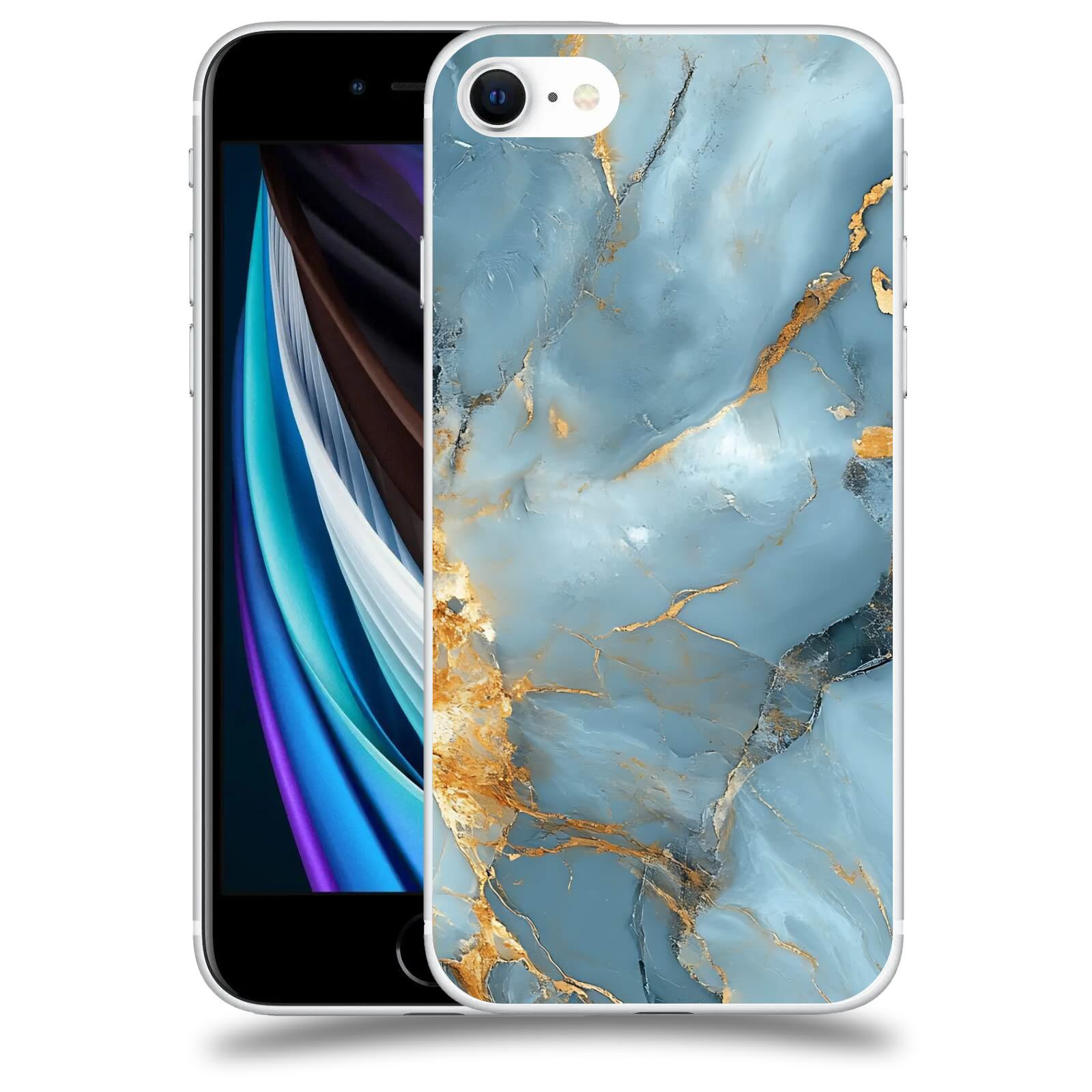 ACOVER Kryt na mobil Apple iPhone SE 2020 - Ice Marble I