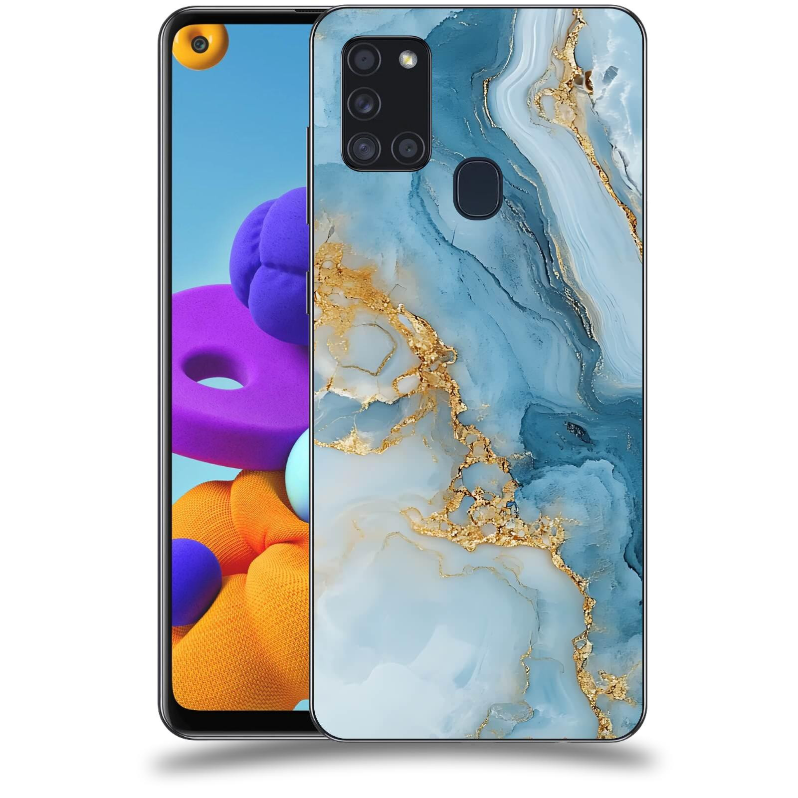ACOVER Kryt na mobil Samsung Galaxy A21s - Ice Marble II